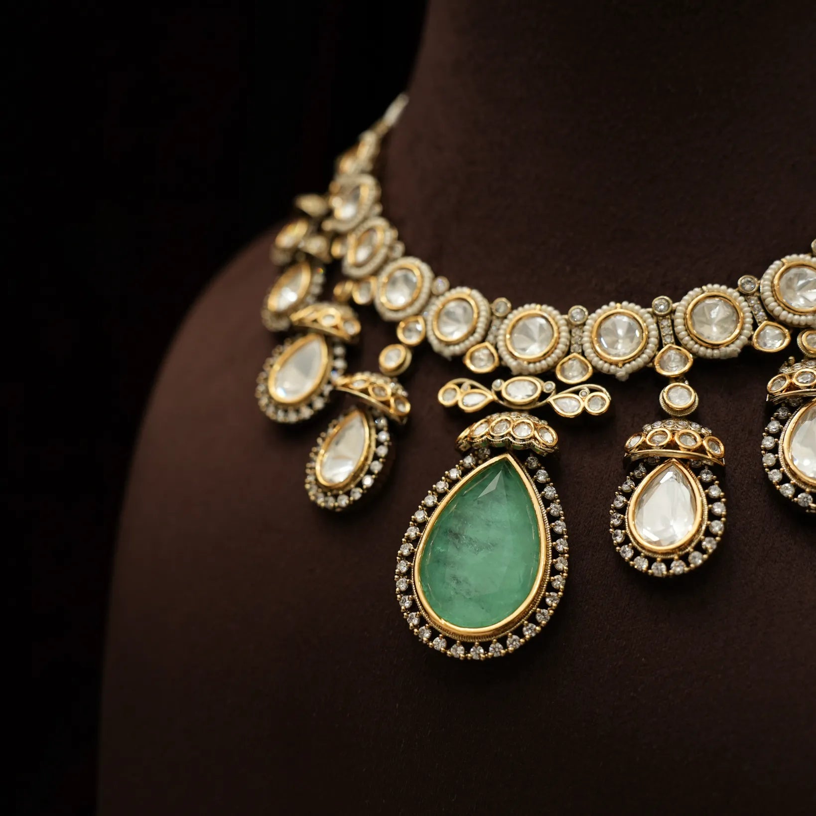 Saumya Victorian Polki Necklace