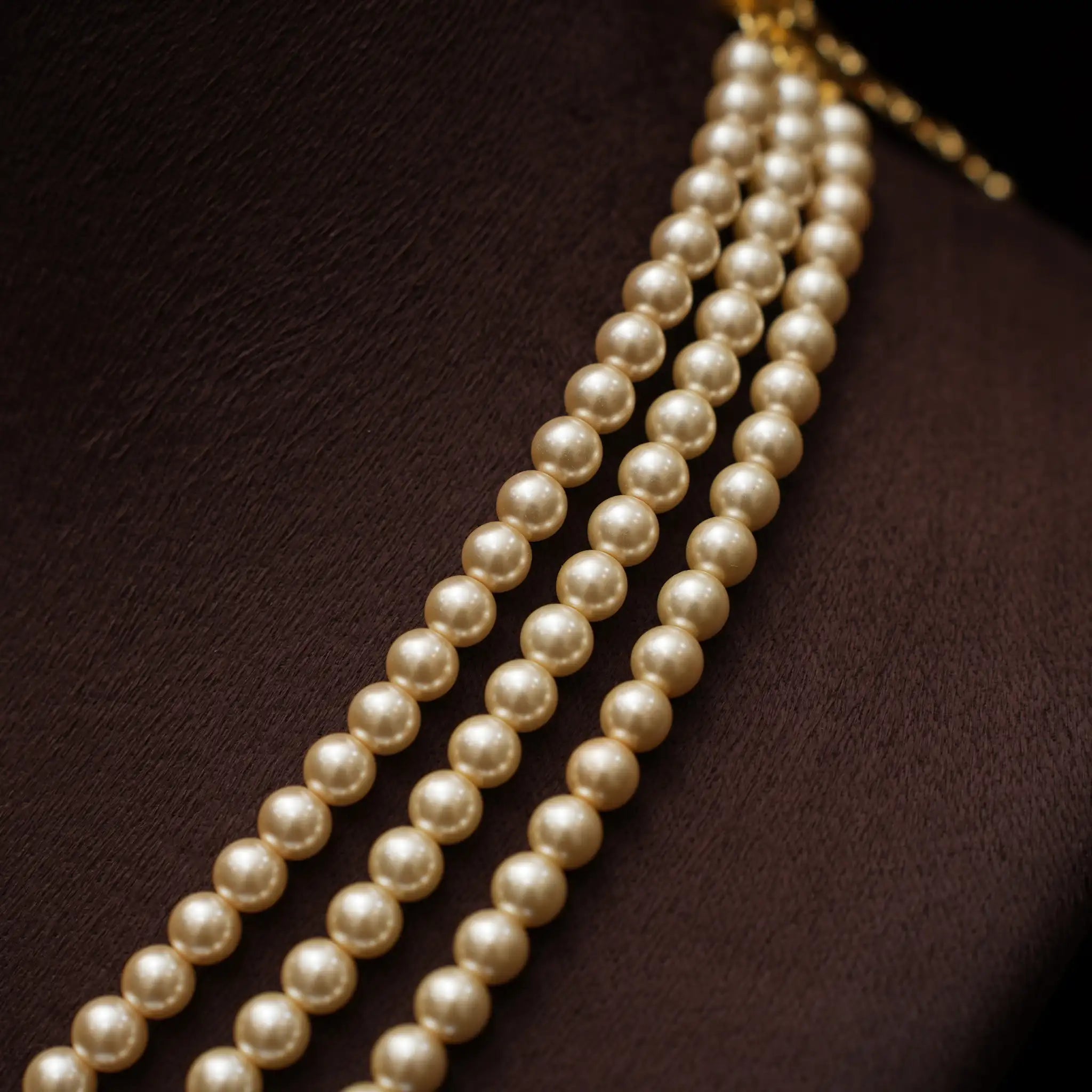 Shabna Kundan Necklace - Pearl