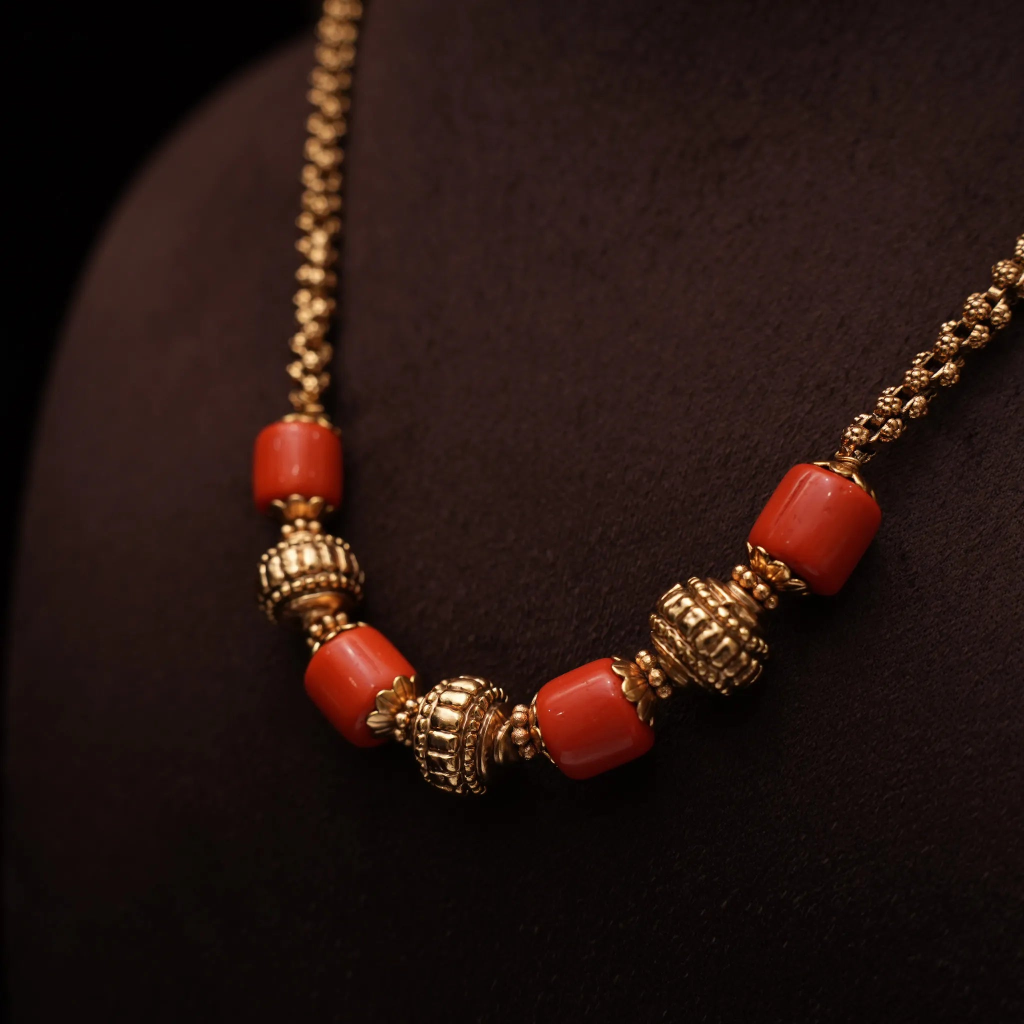 Shaila Antique Coral Necklace