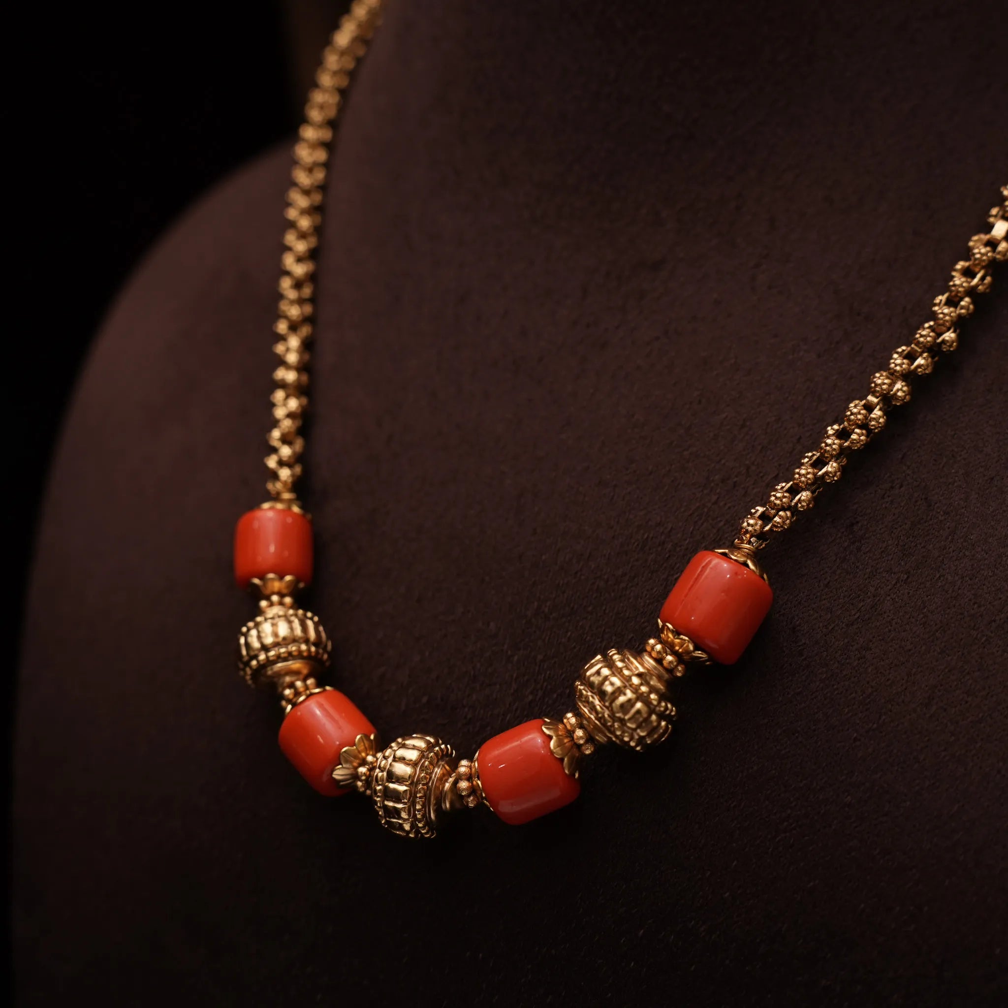 Shaila Antique Coral Necklace
