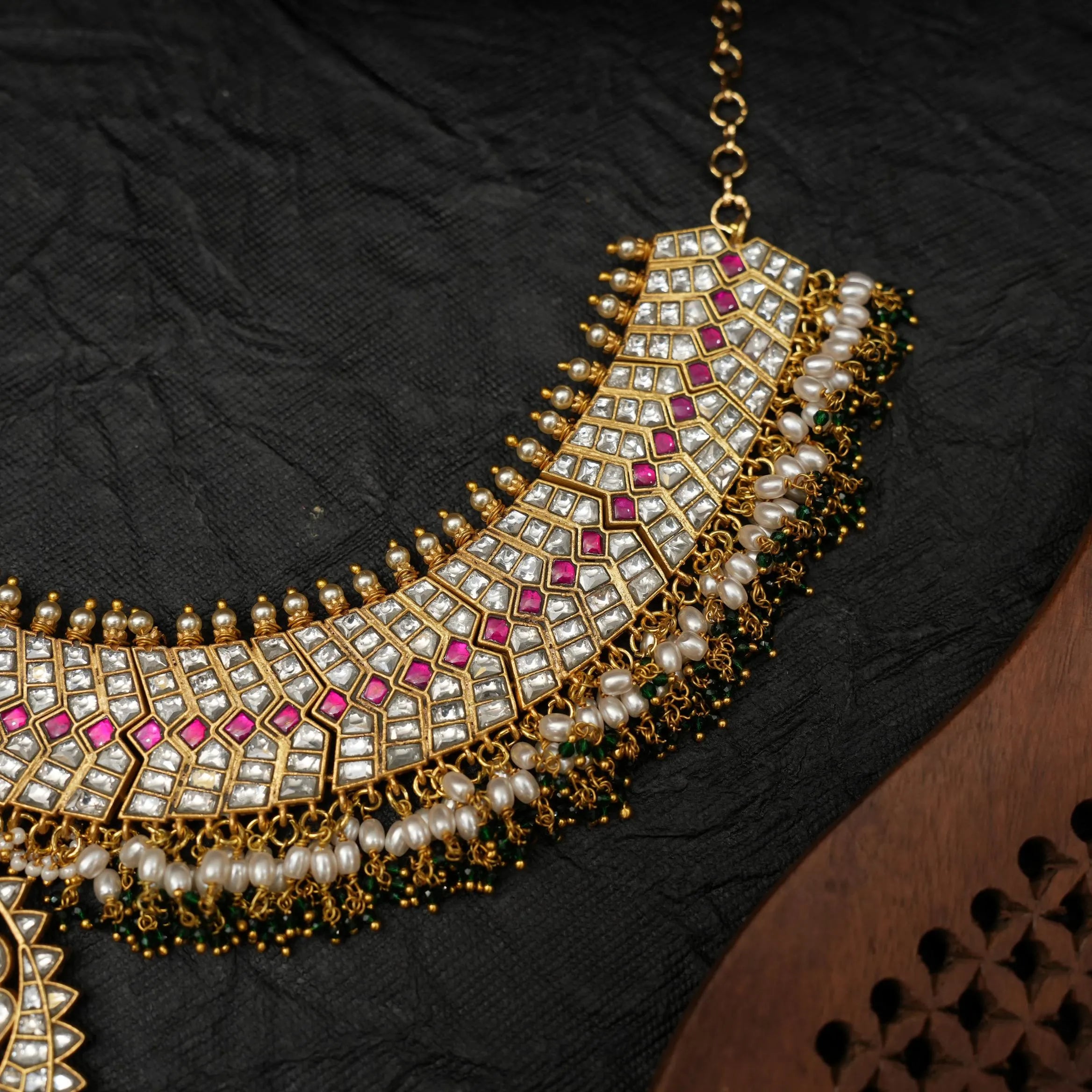 Shirinika Statement Polki Necklace
