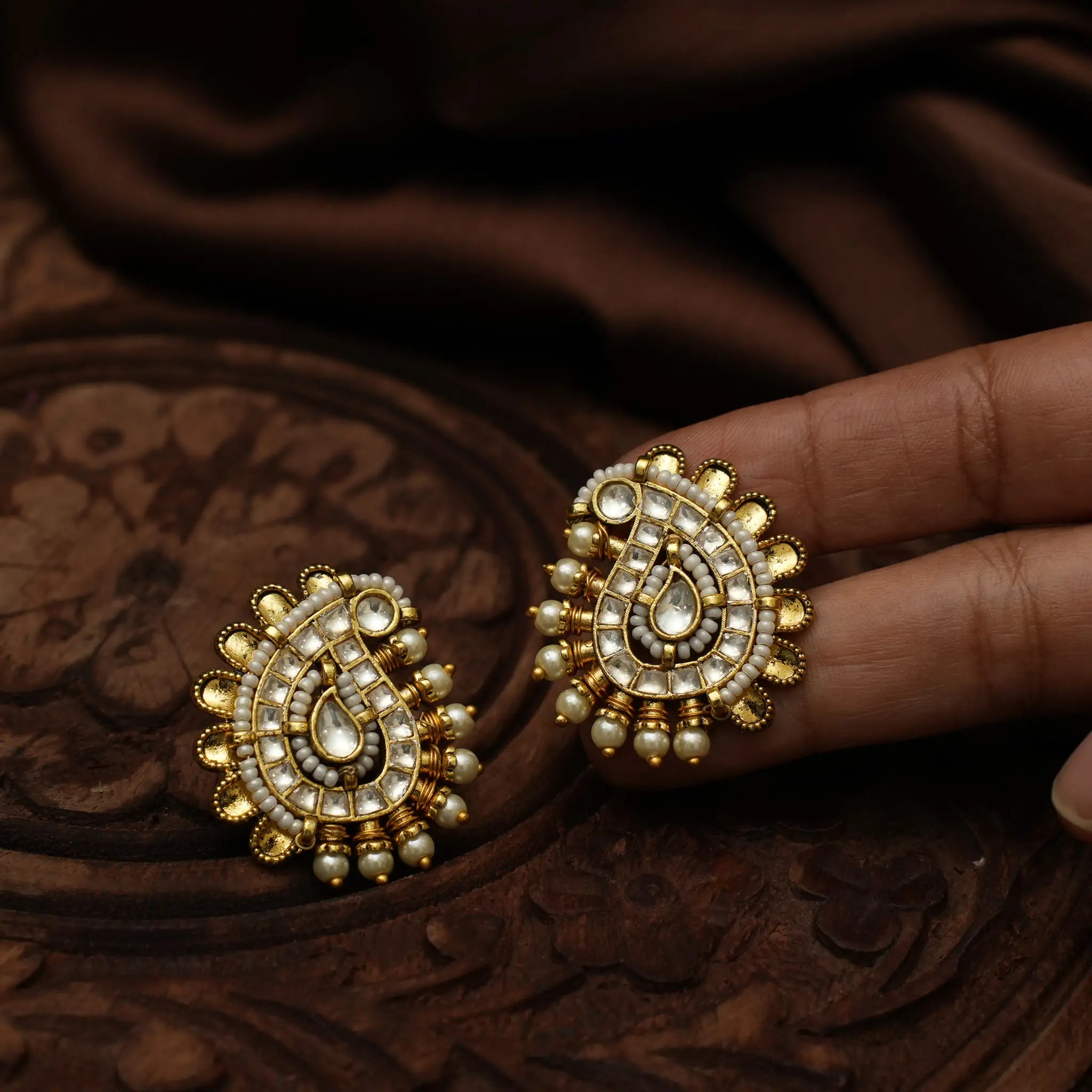 Shruti Polki Ear Stud