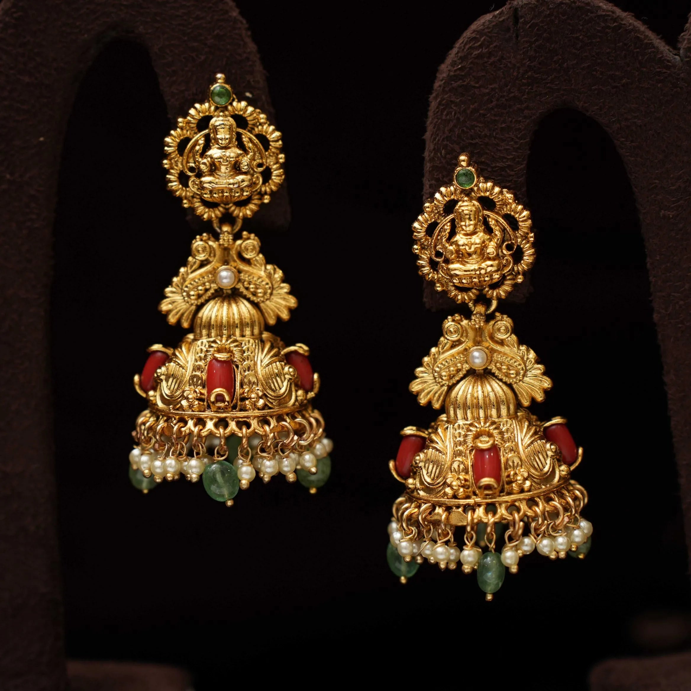 Shyla Antique Jhumka Earrings