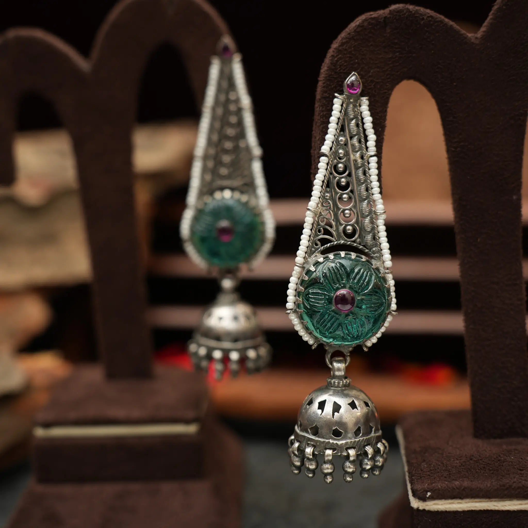 Silver Geometric Earrings