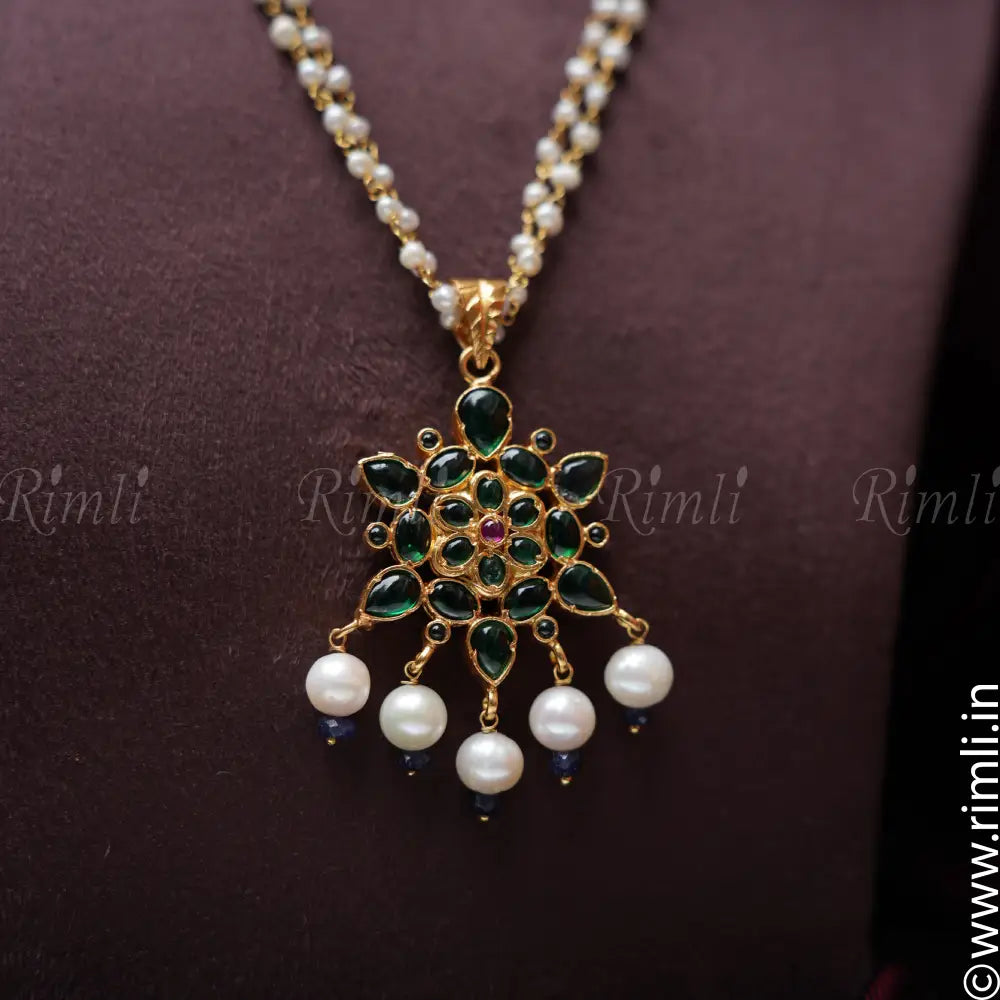 Sriya Silver Reversible Pendant Chain - Rimli Boutique