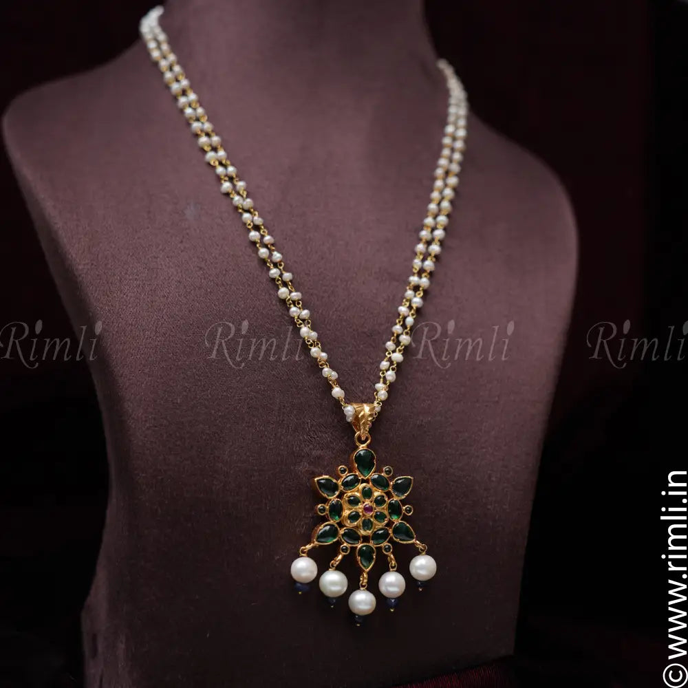 Sriya Silver Reversible Pendant Chain - Rimli Boutique