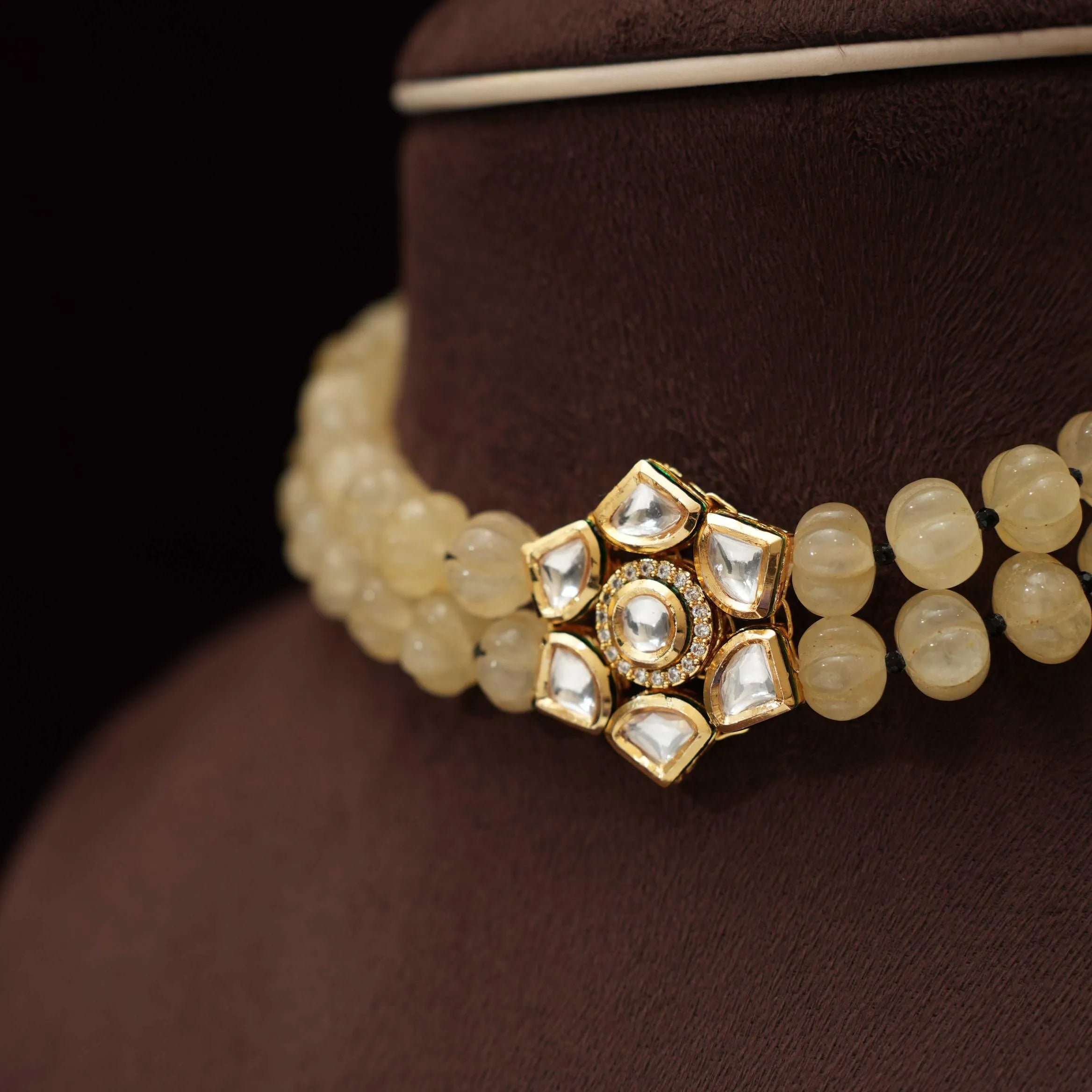 Simrat Beaded Kundan Choker