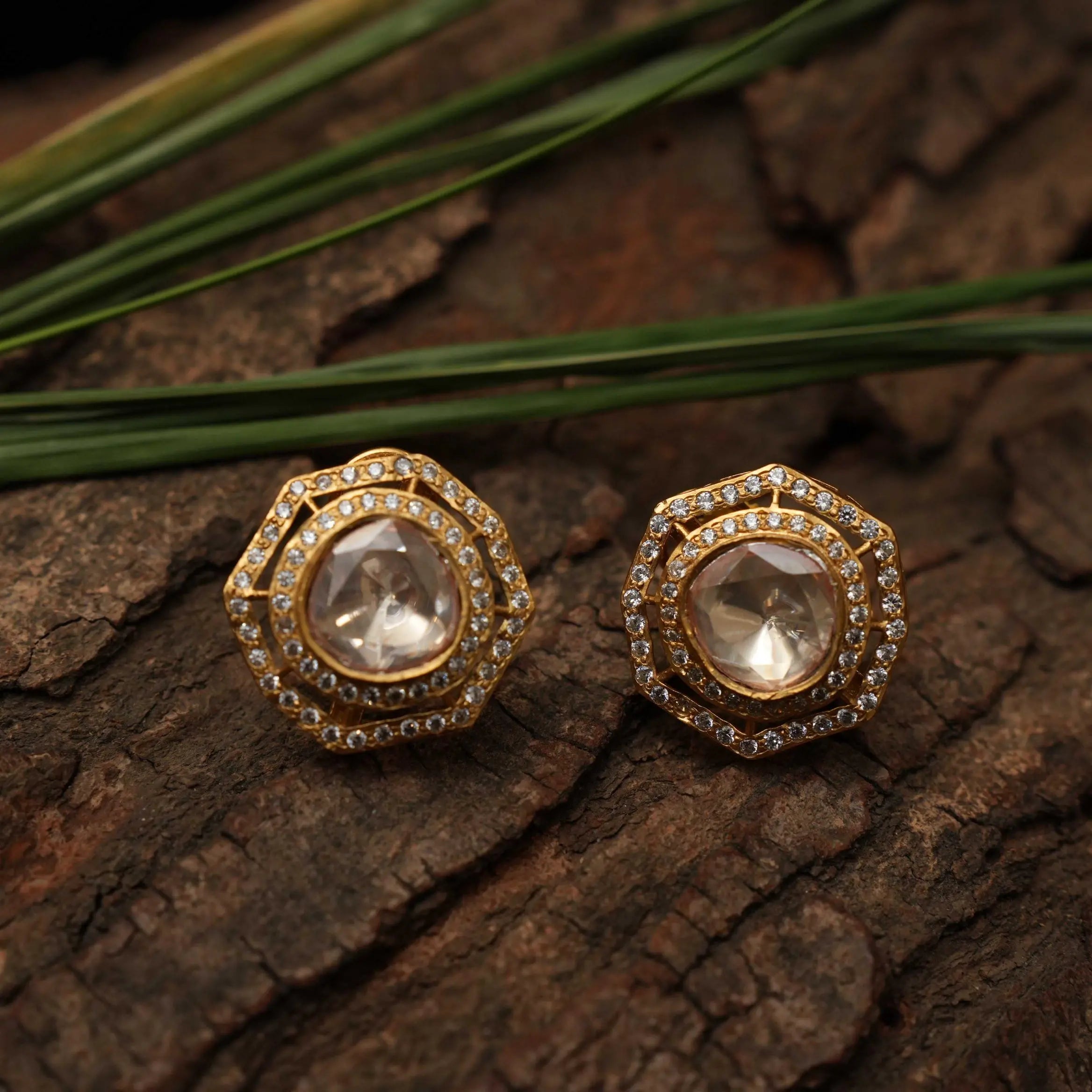 Sindhu Polki Ear Stud