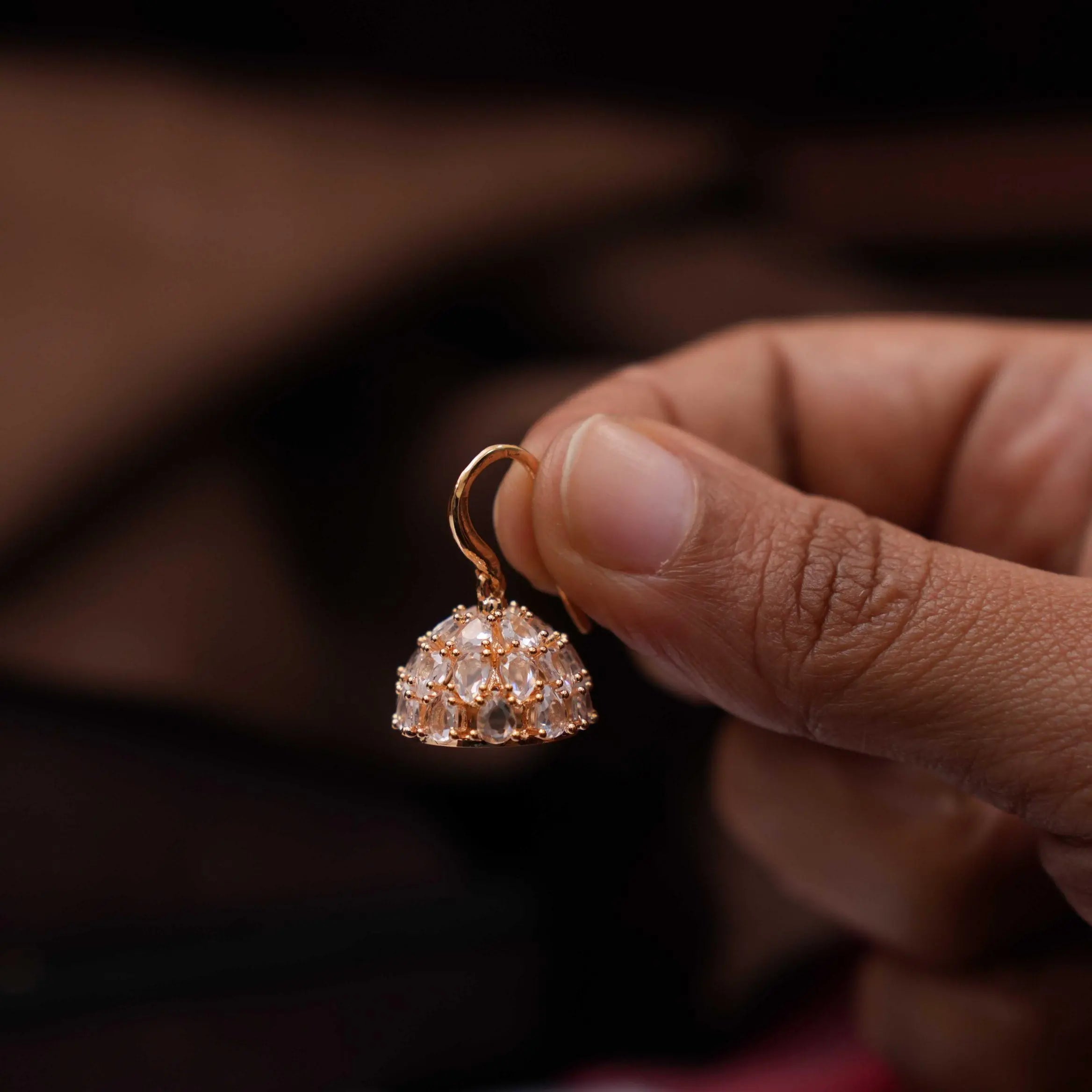 Siti Mini Jhumka Earrings - Gold