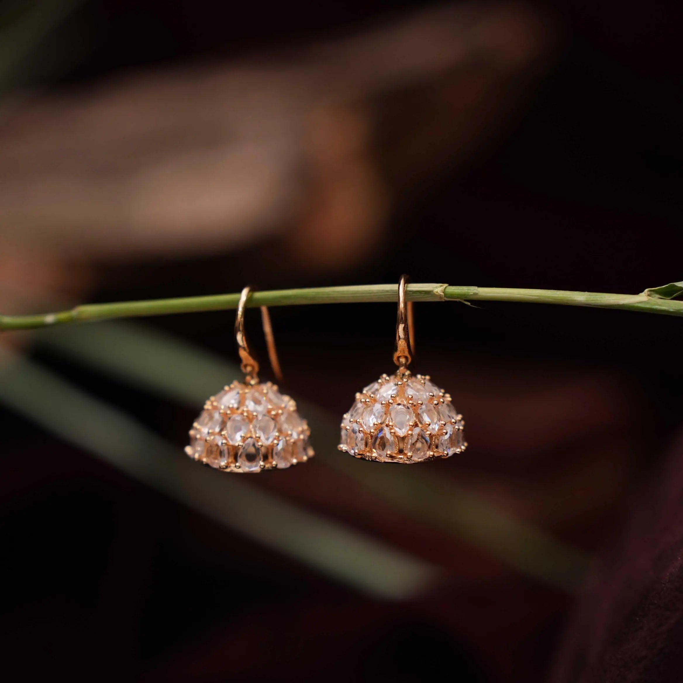 Siti Mini Jhumka Earrings - Gold