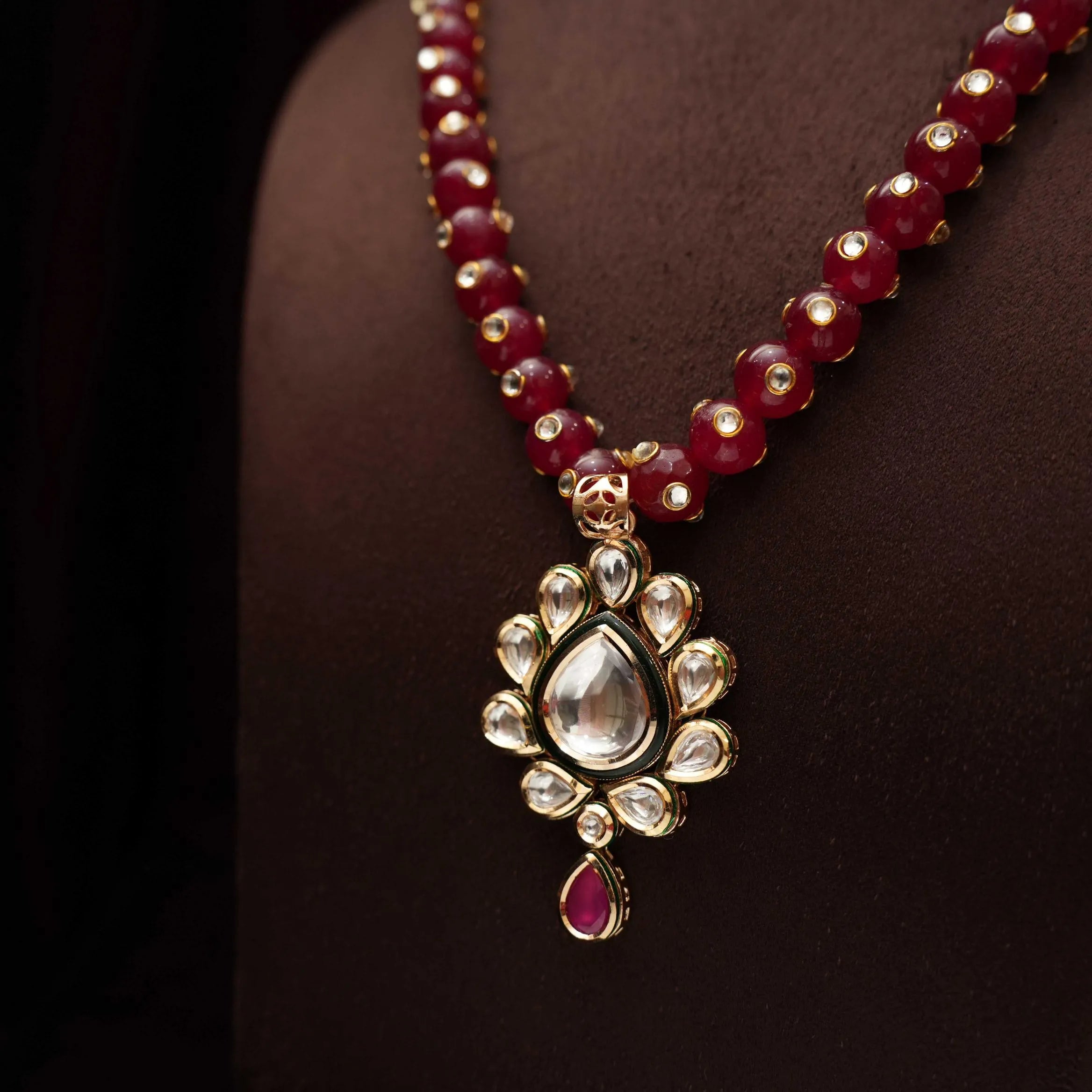 Sriya Beaded Kundan Necklace