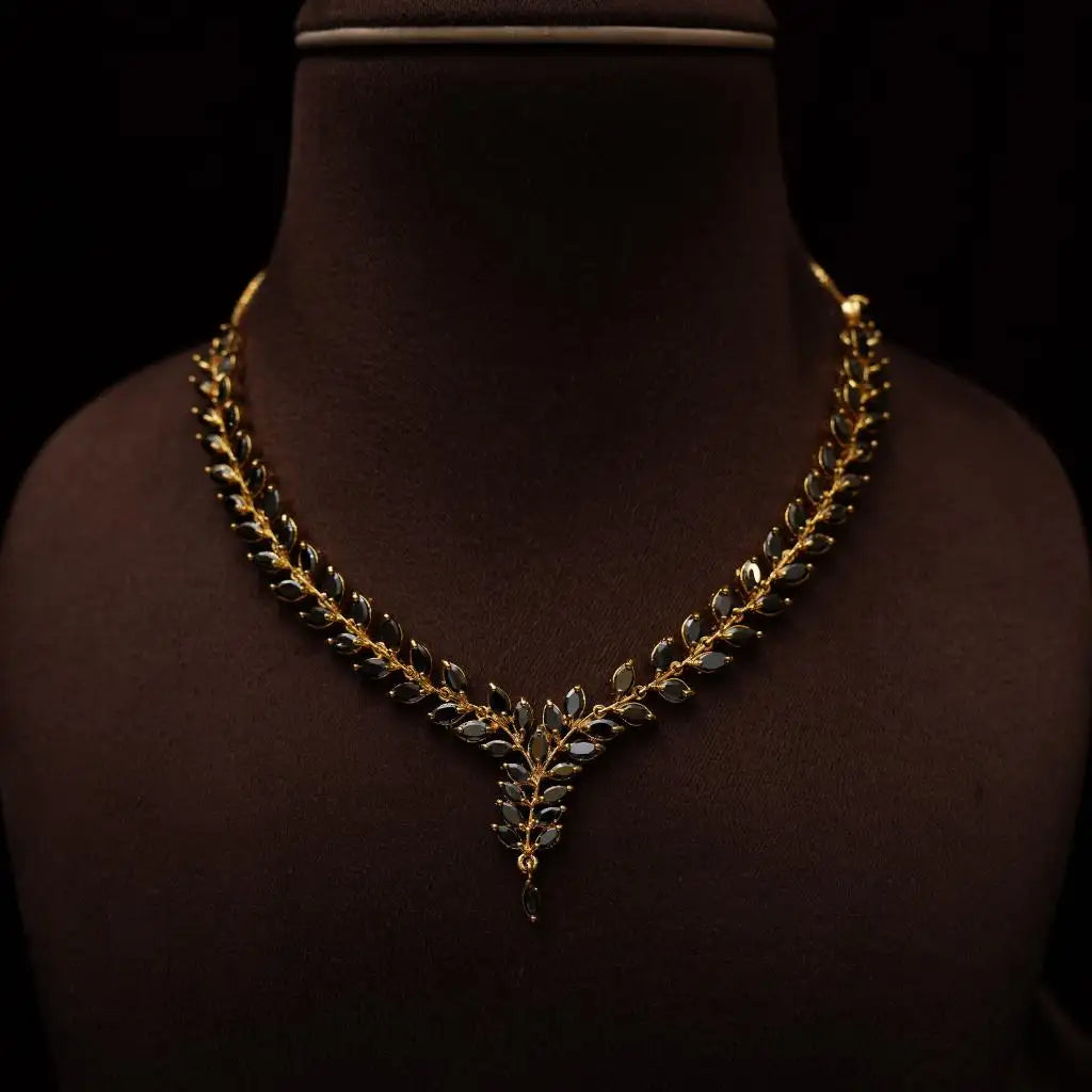 Sruthi Zircon Black Necklace