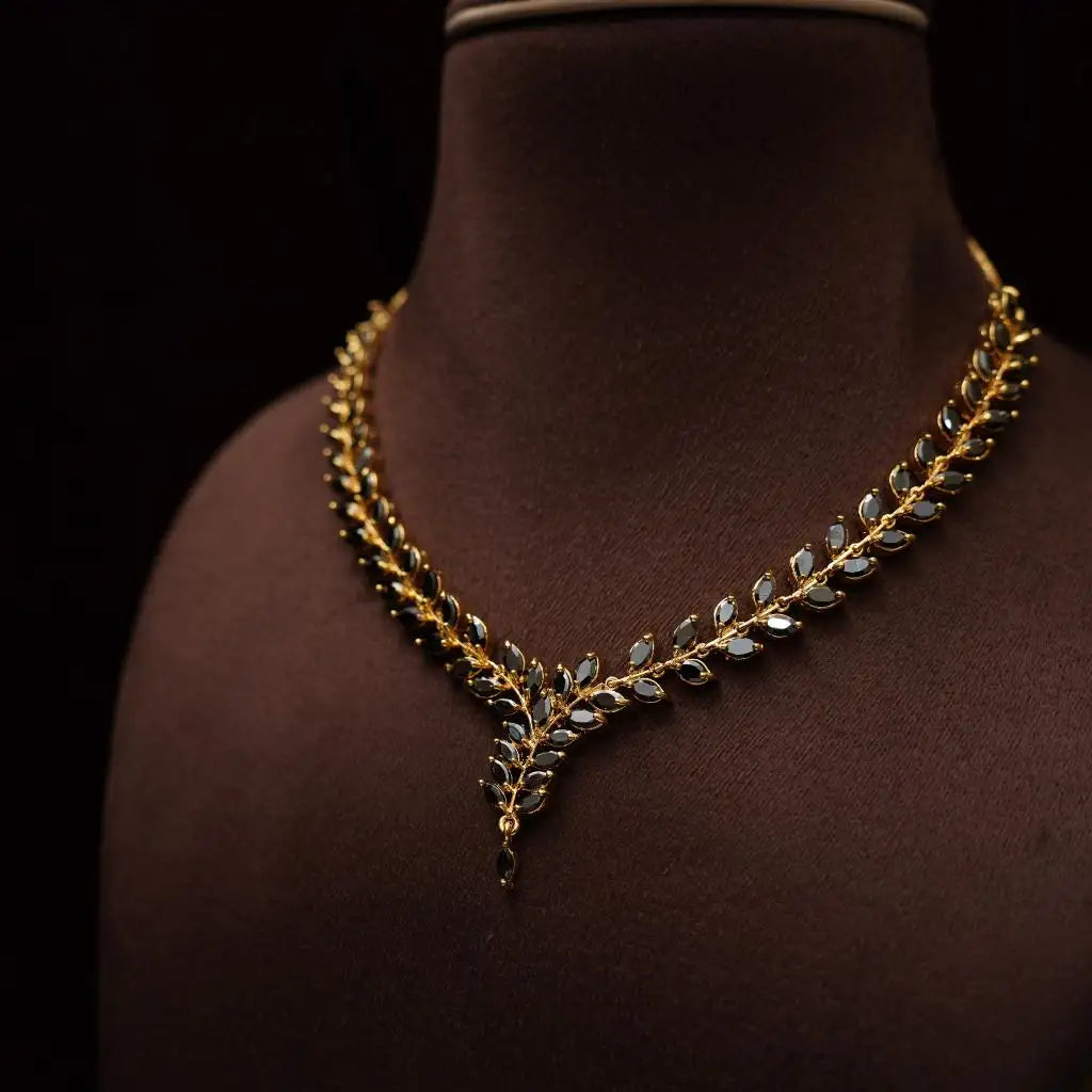 Sruthi Zircon Black Necklace