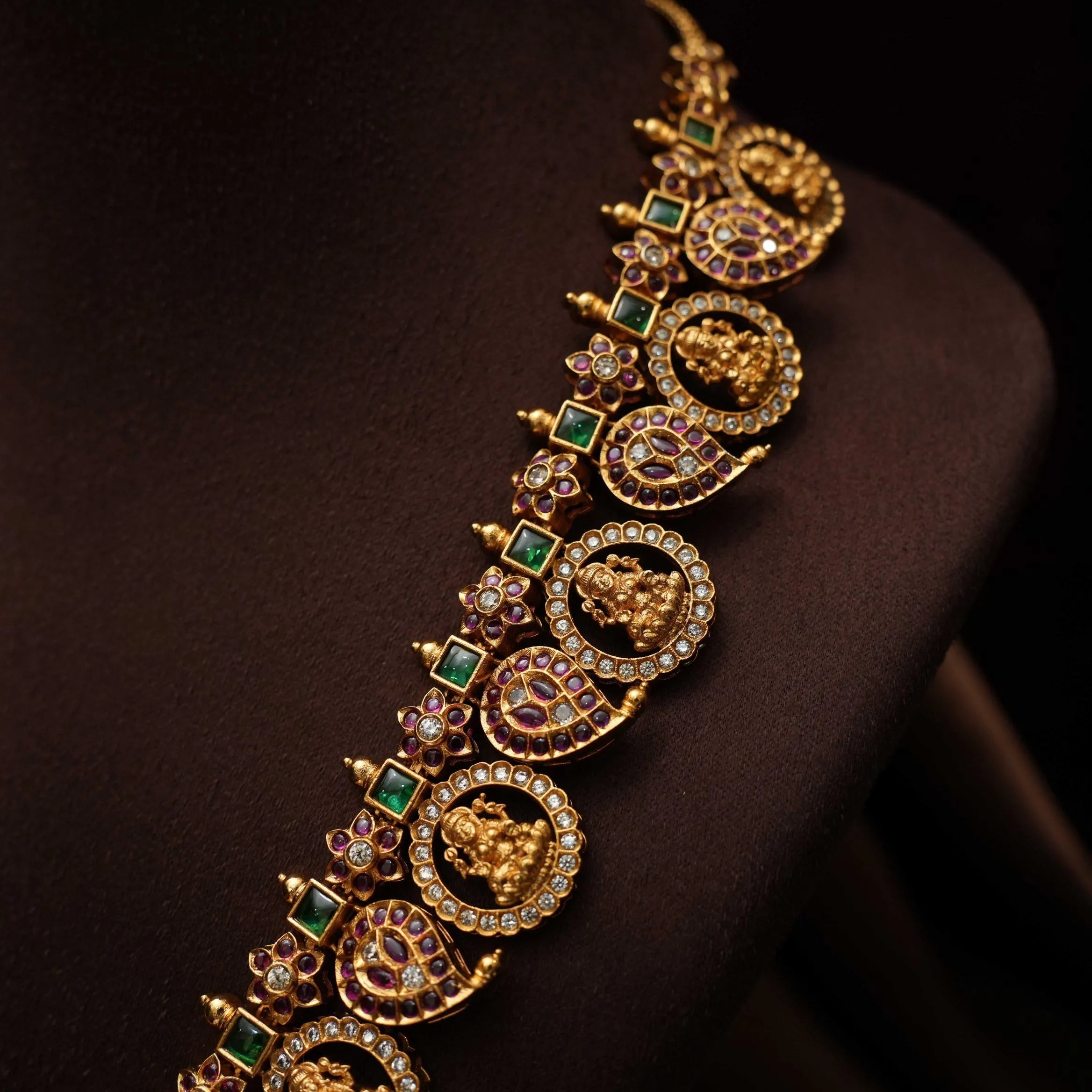 Supriya Antique Necklace - Green