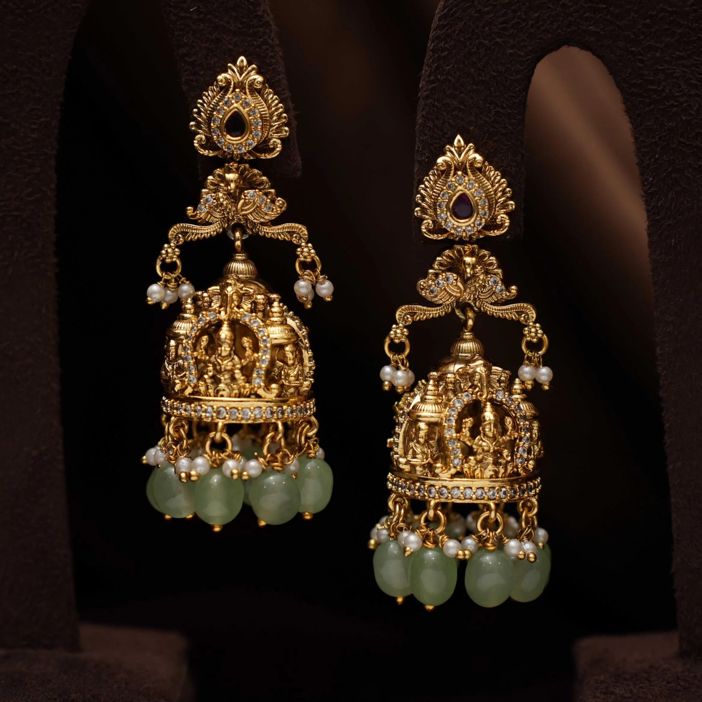 Swara Antique Jhumka Earrings