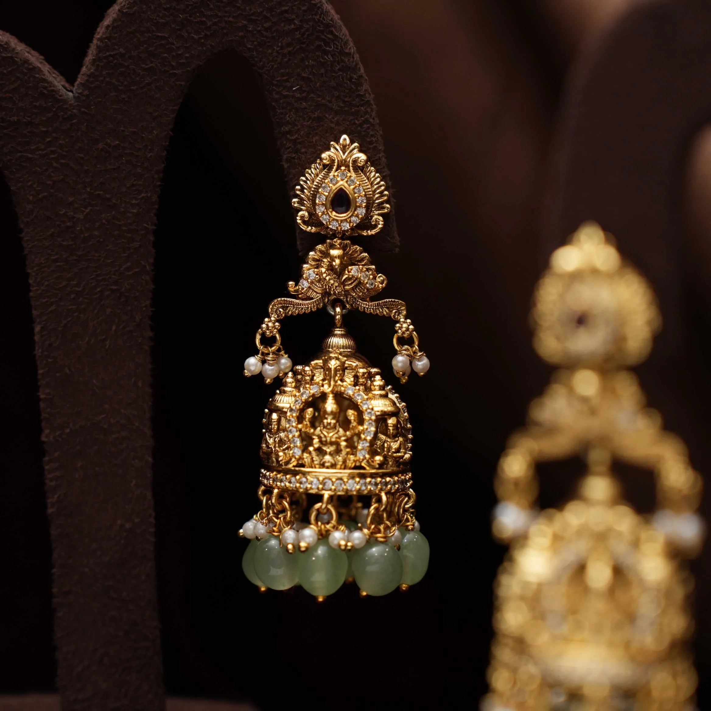 Swara Antique Jhumka Earrings