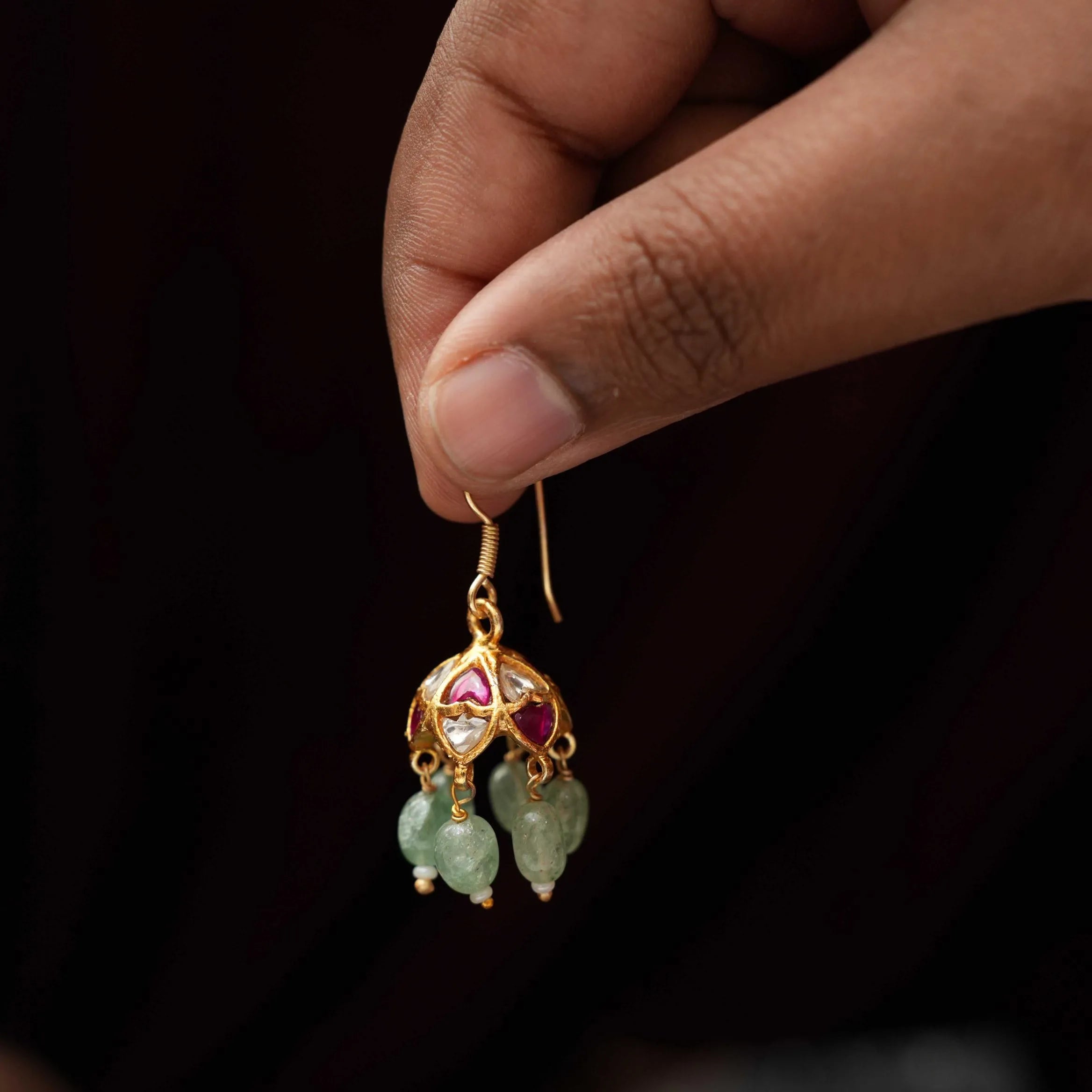 Swara Silver Hoop Earrings