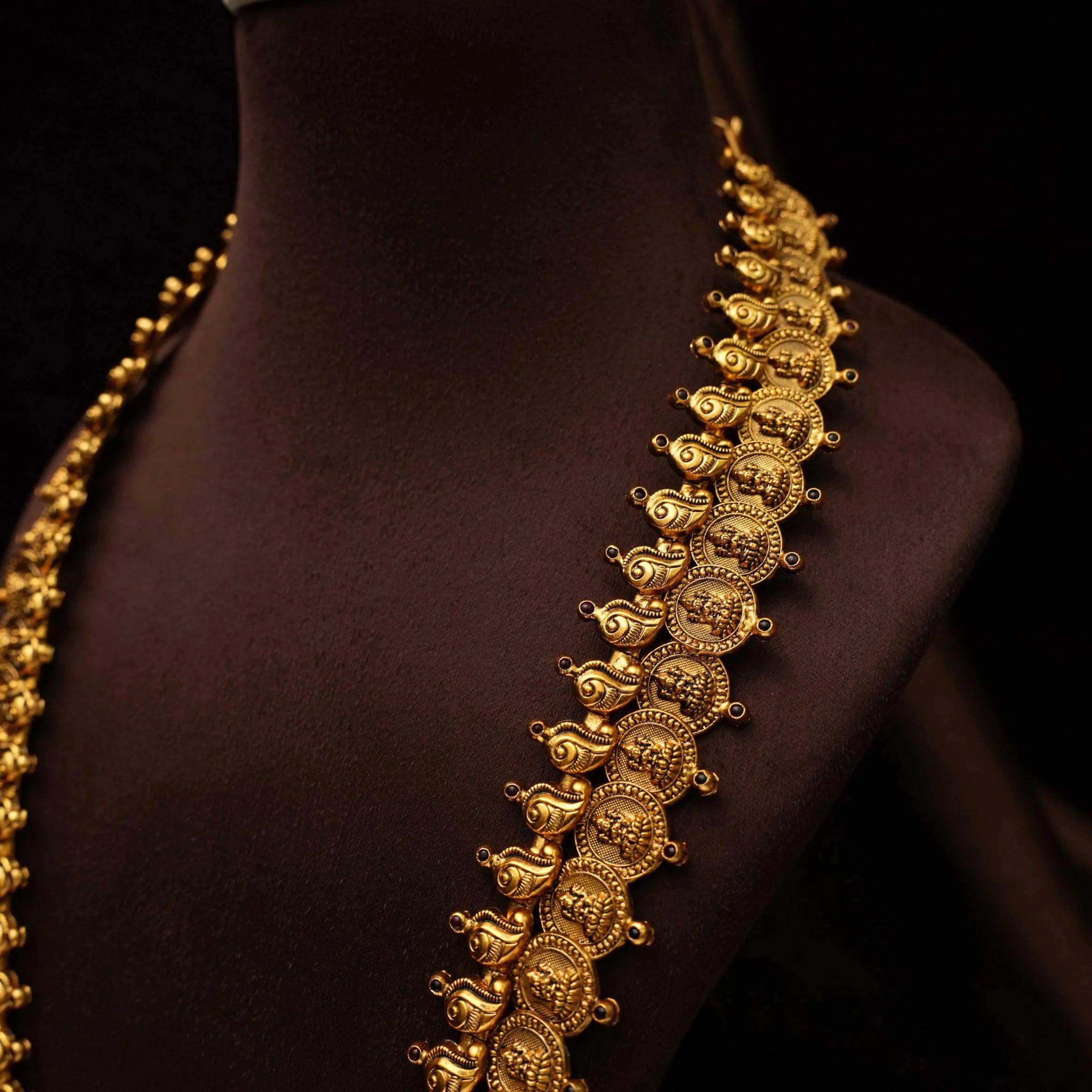 Swarali Silver Coin Necklace