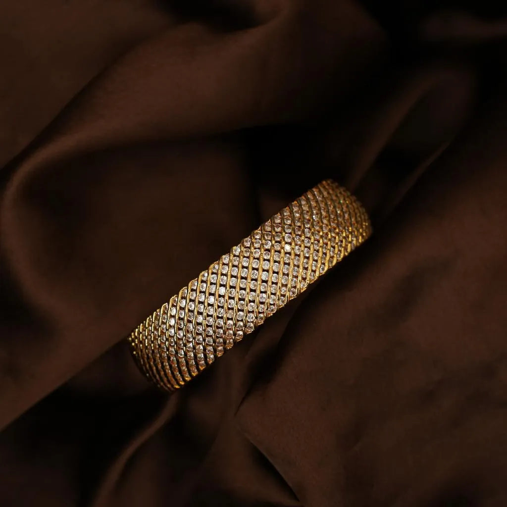 Swasti Zircon Kada Bangle