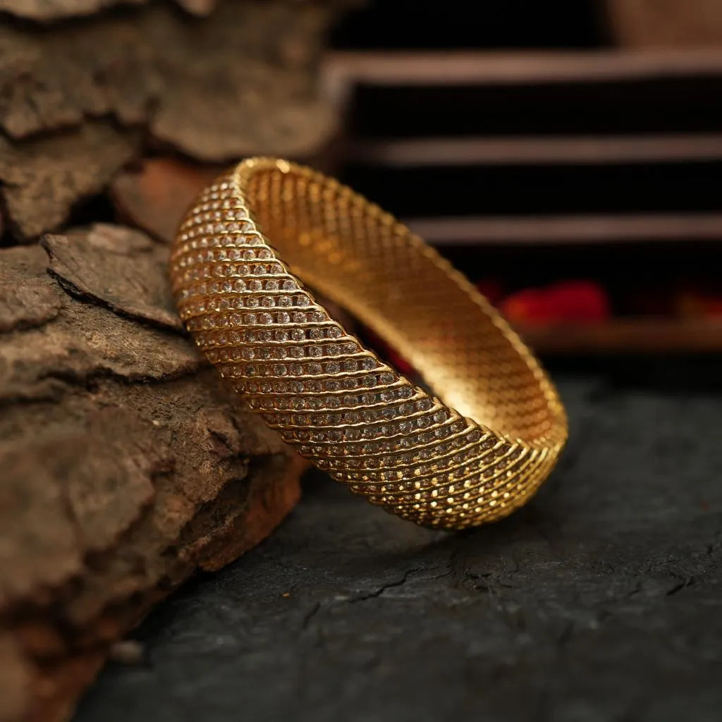 Swasti Zircon Kada Bangle