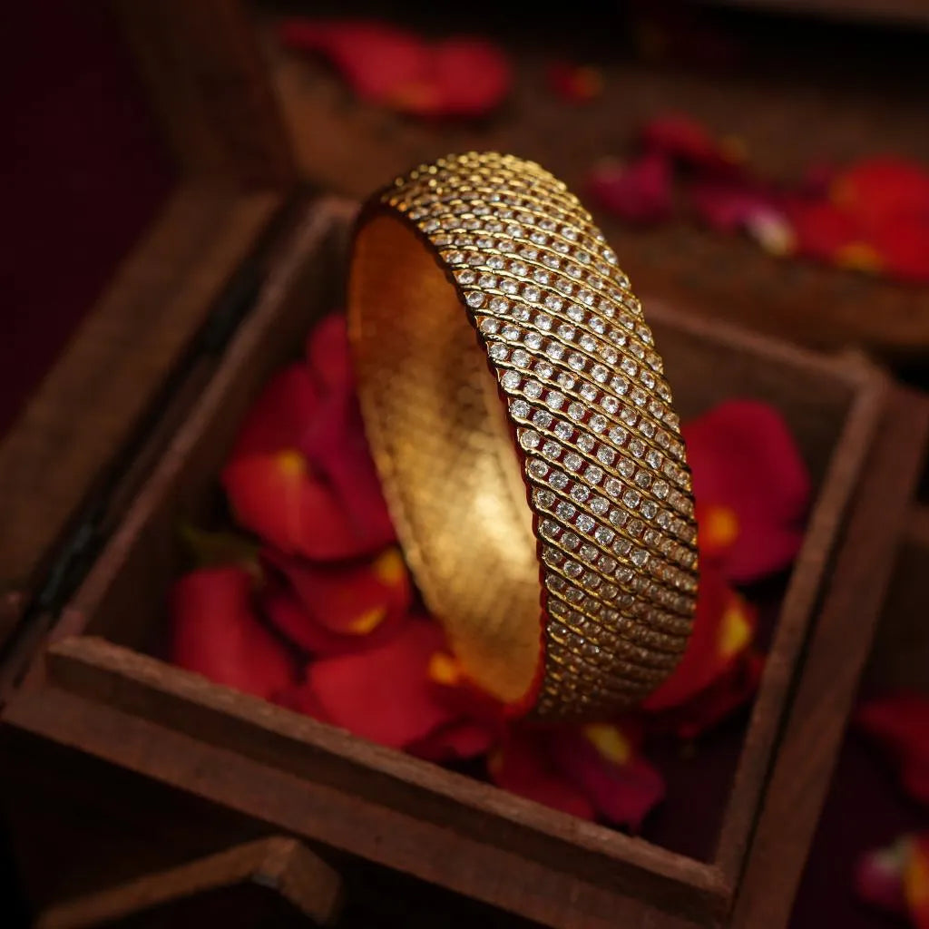 Swasti Zircon Kada Bangle