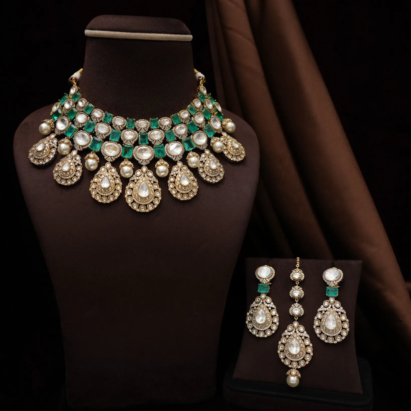 Taneesha Victorian Polki Necklace
