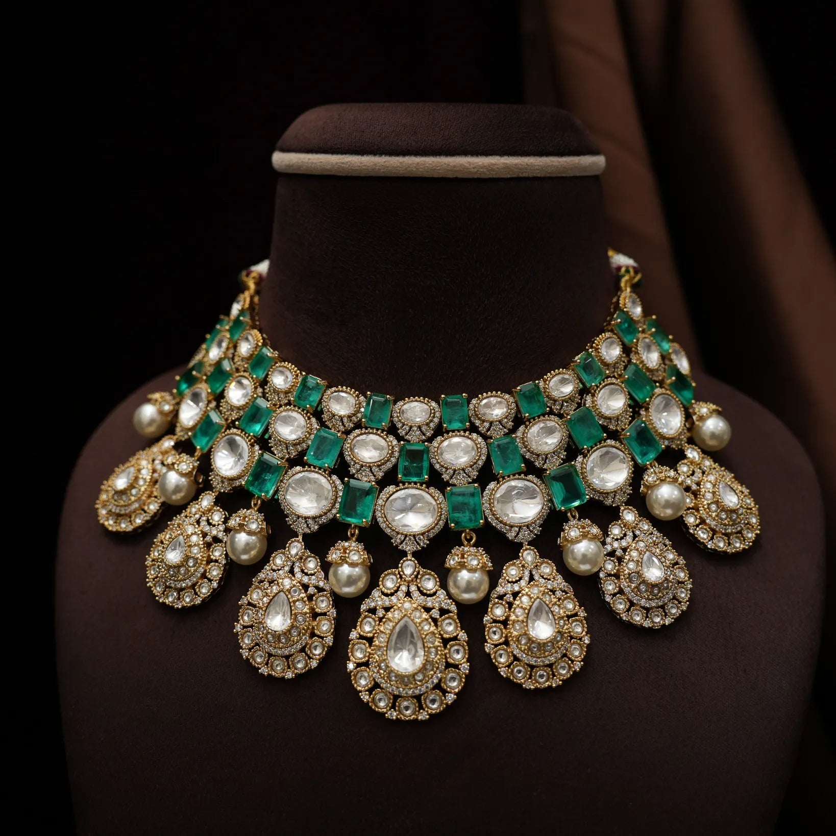 Taneesha Victorian Polki Necklace