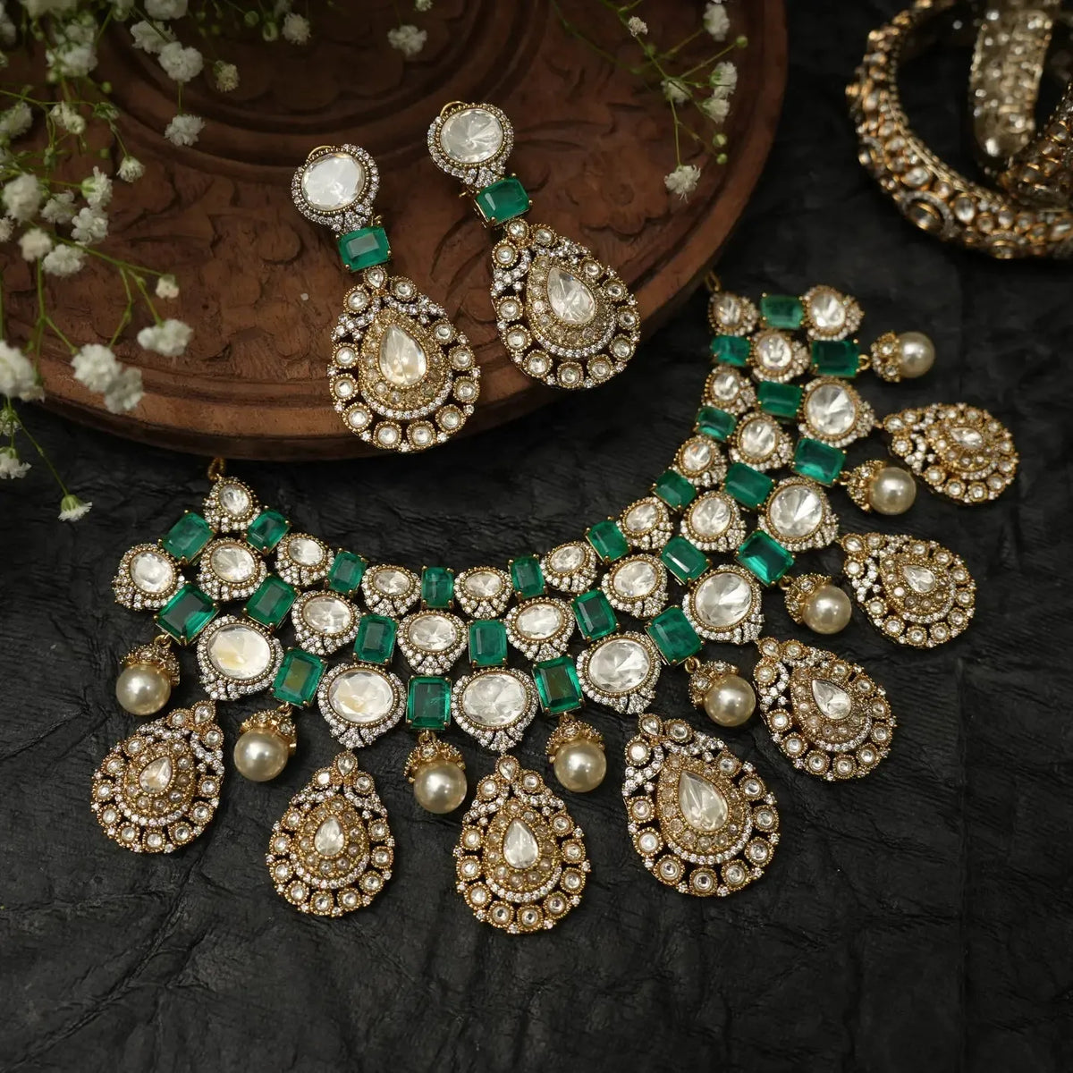 Taneesha Victorian Polki Necklace