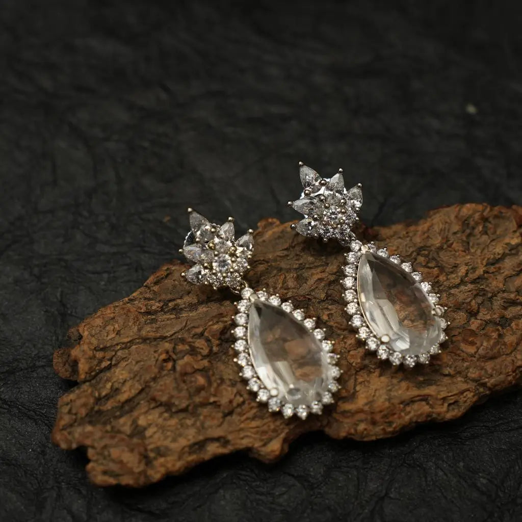 Tania Zircon Earrings