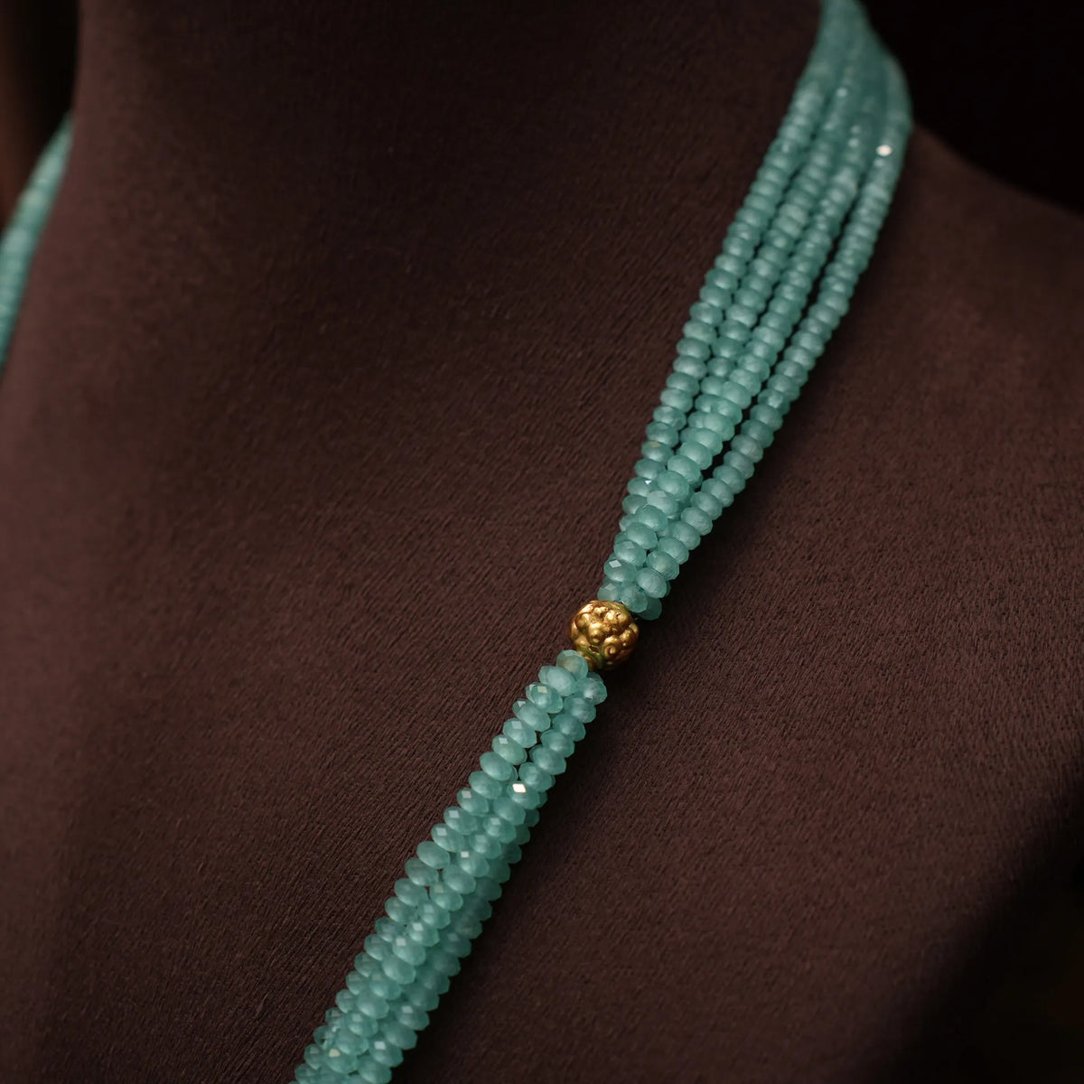 Tanusha Beaded Necklace - Sky Blue