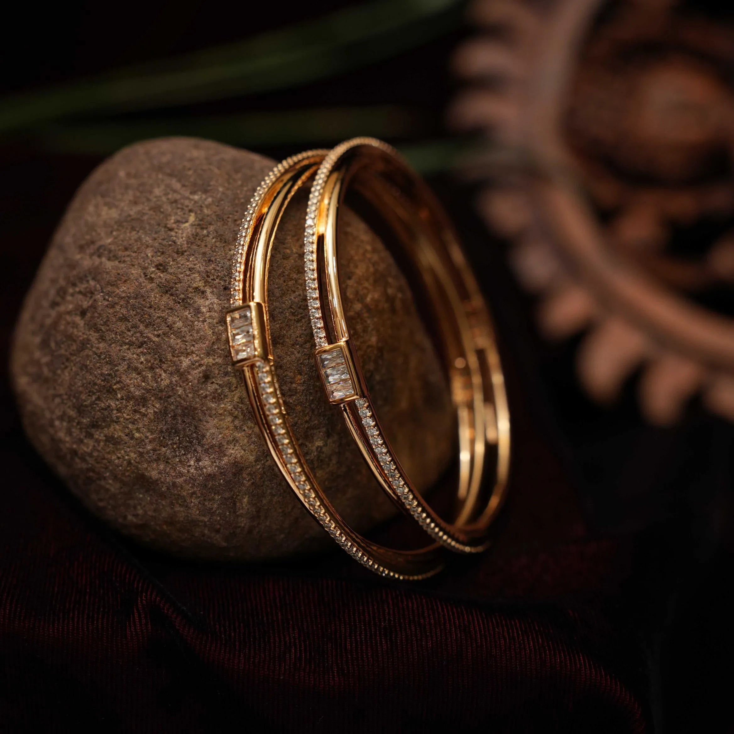 Tanya Zircon Bangles