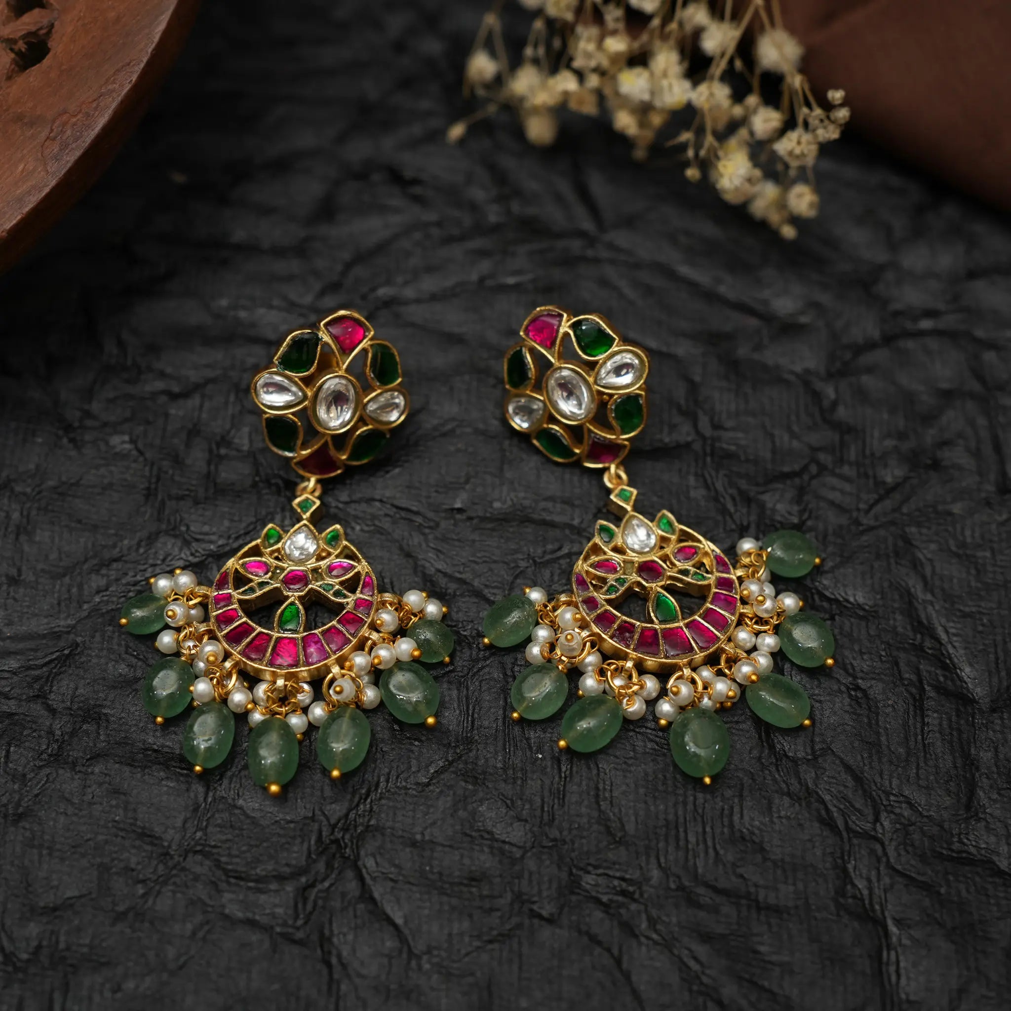 Tapi Polki Designer Earrings