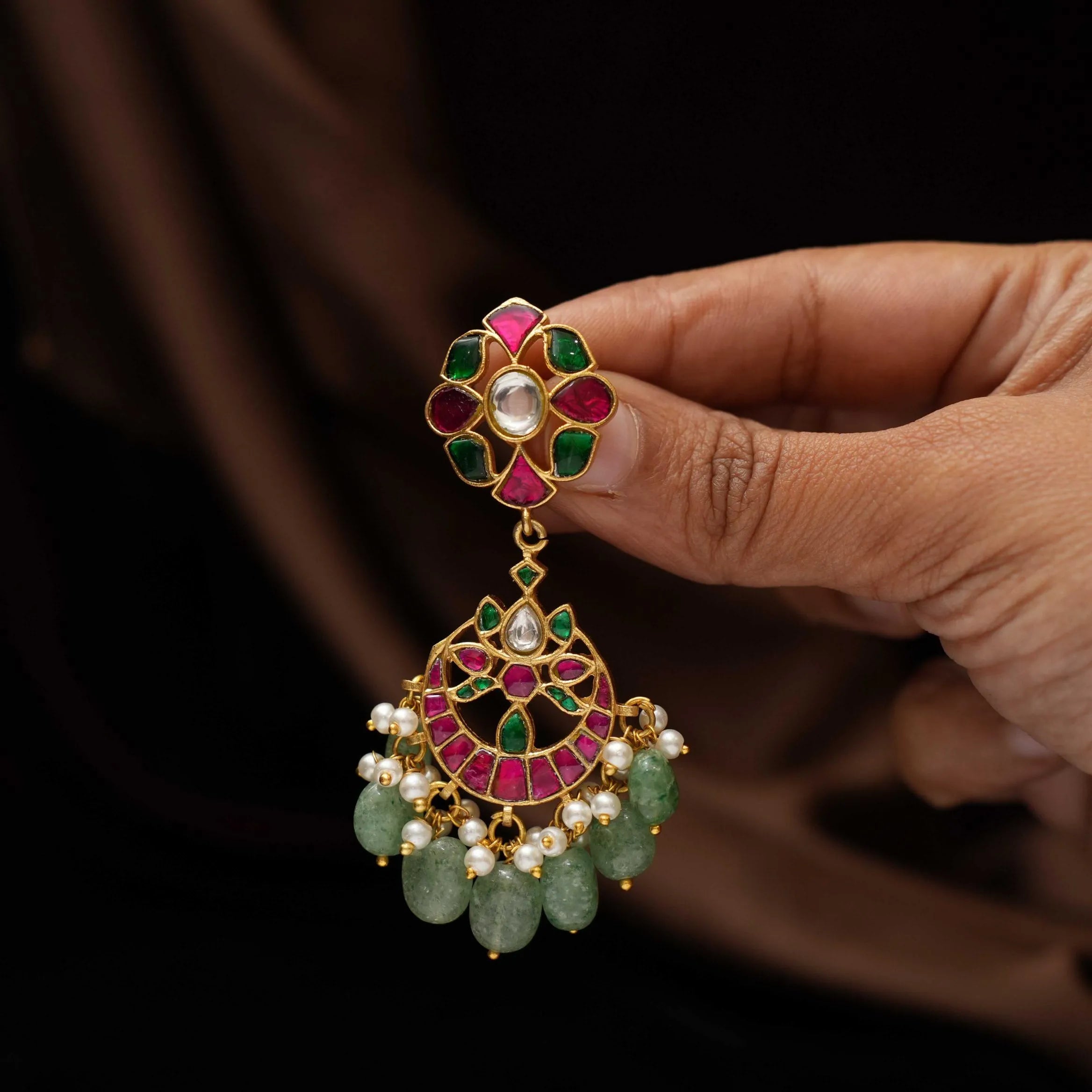 Tapi Polki Designer Earrings