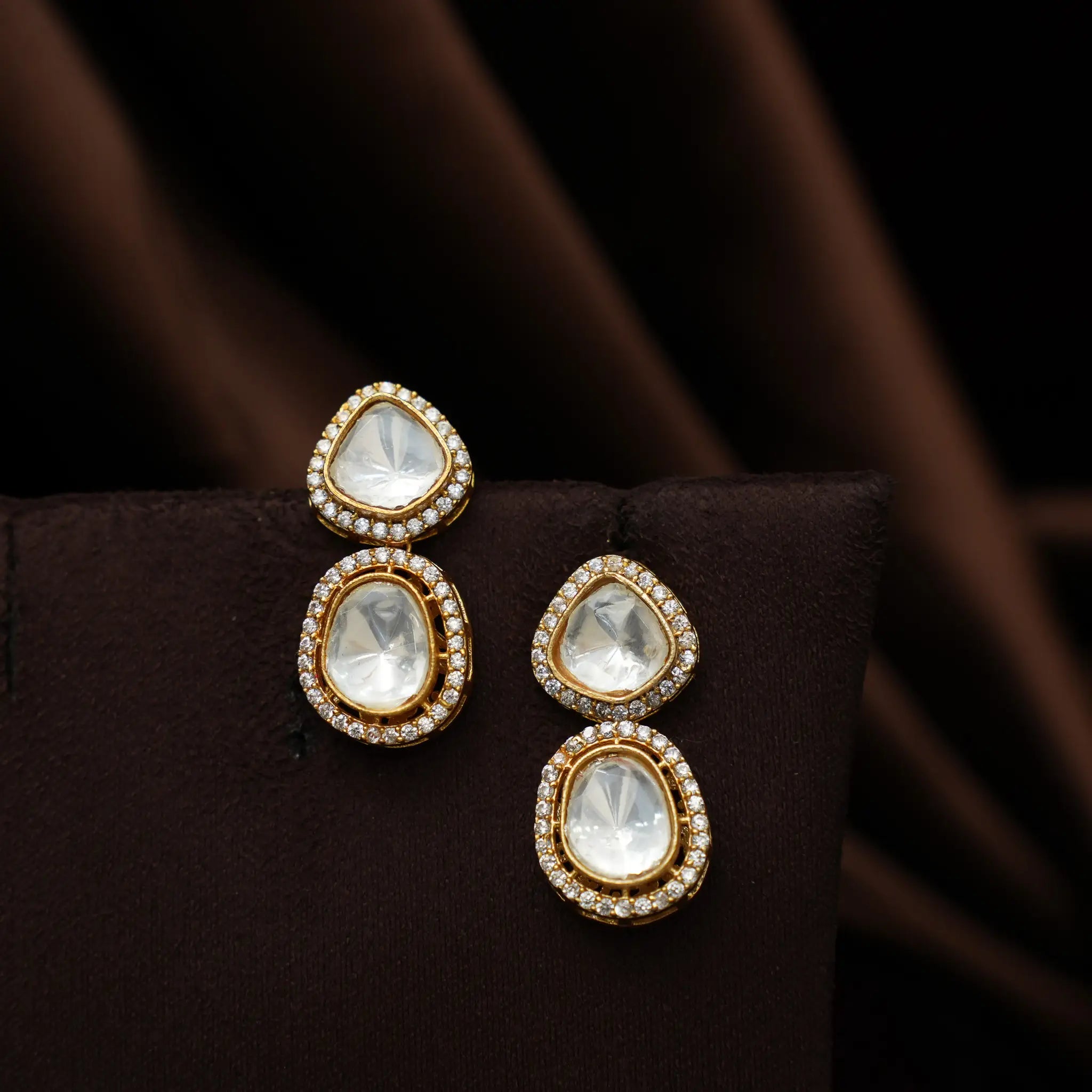Tara Layered Polki Necklace - Skye