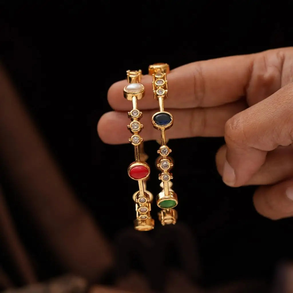 Taru Antique Bangles - Multicolor