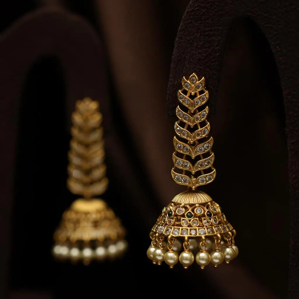 Tashi Antique Jhumka Earrings