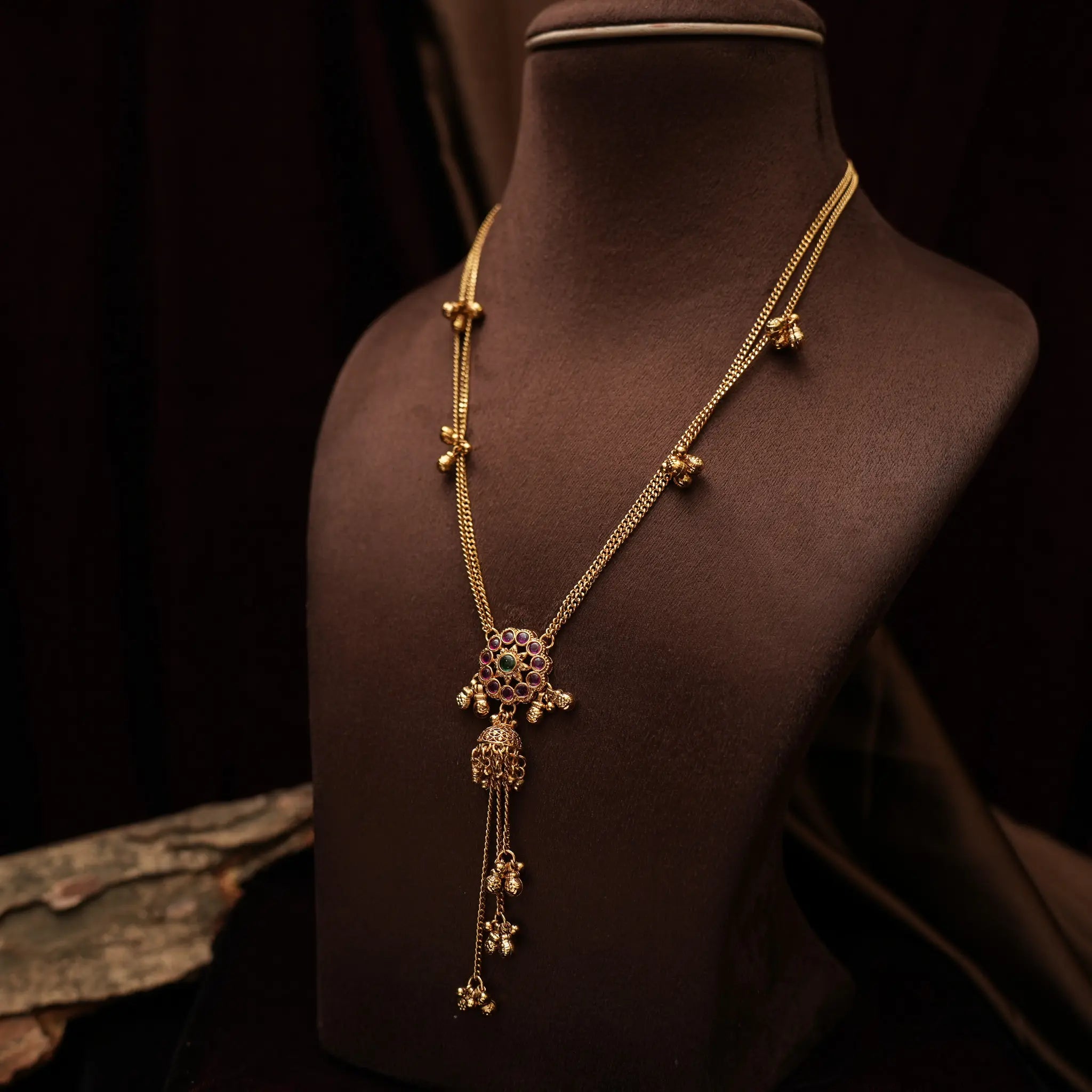 Tayira Antique Necklace - Red