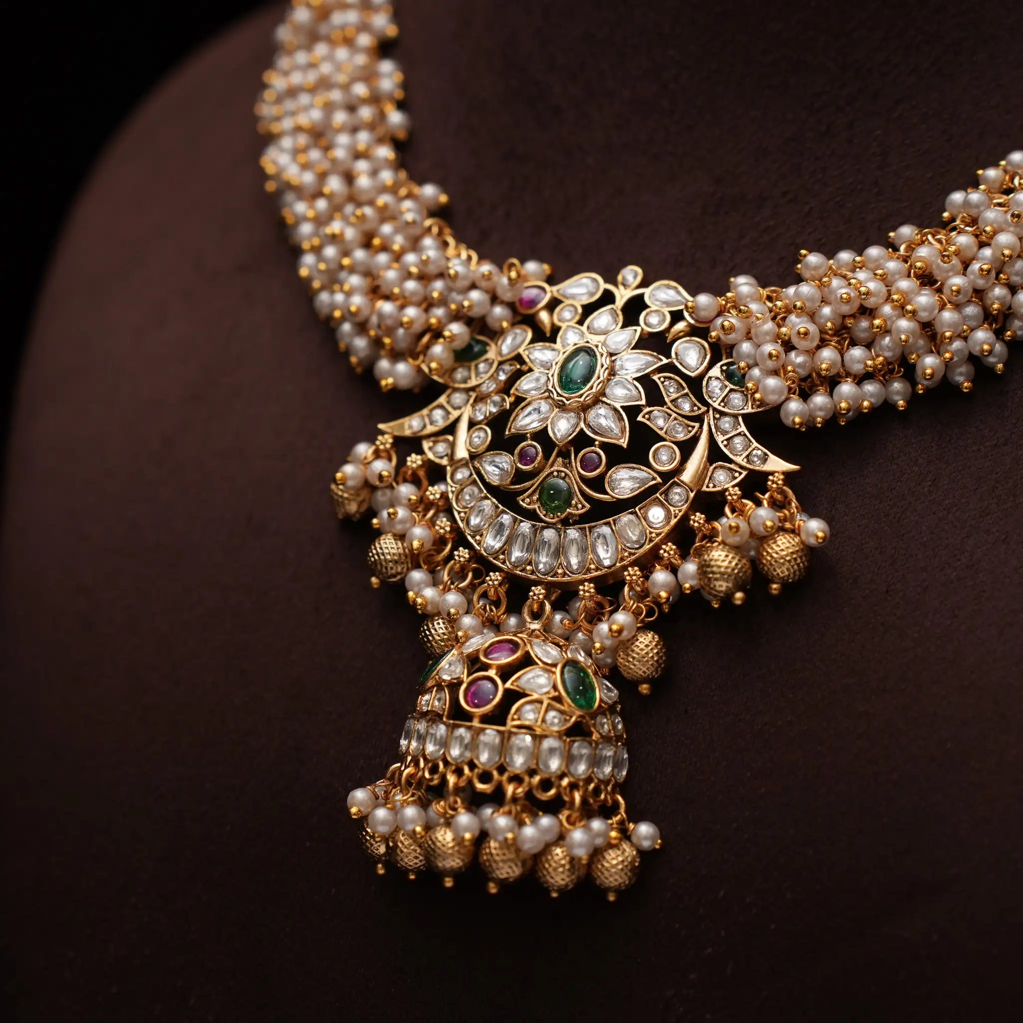 Teju Antique Necklace - Pearl