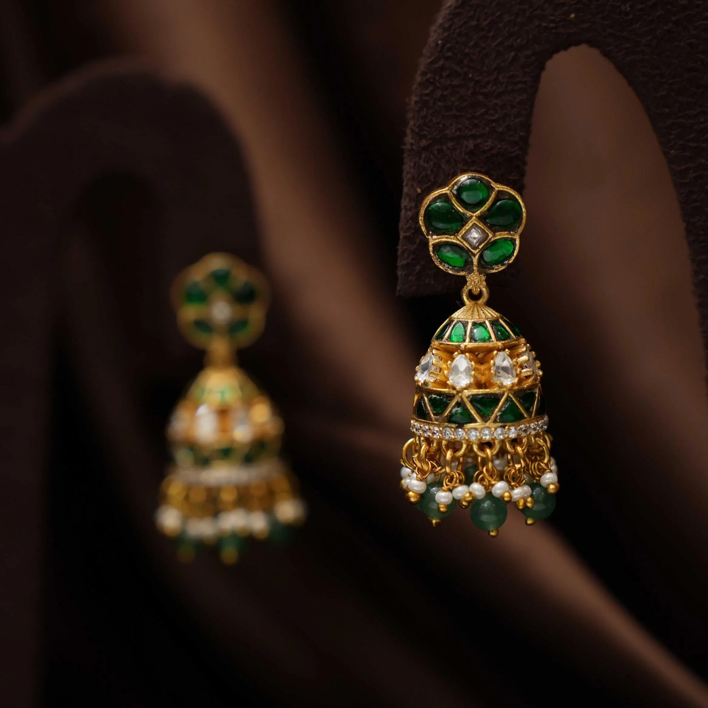 Thalia Polki Jhumka Earrings