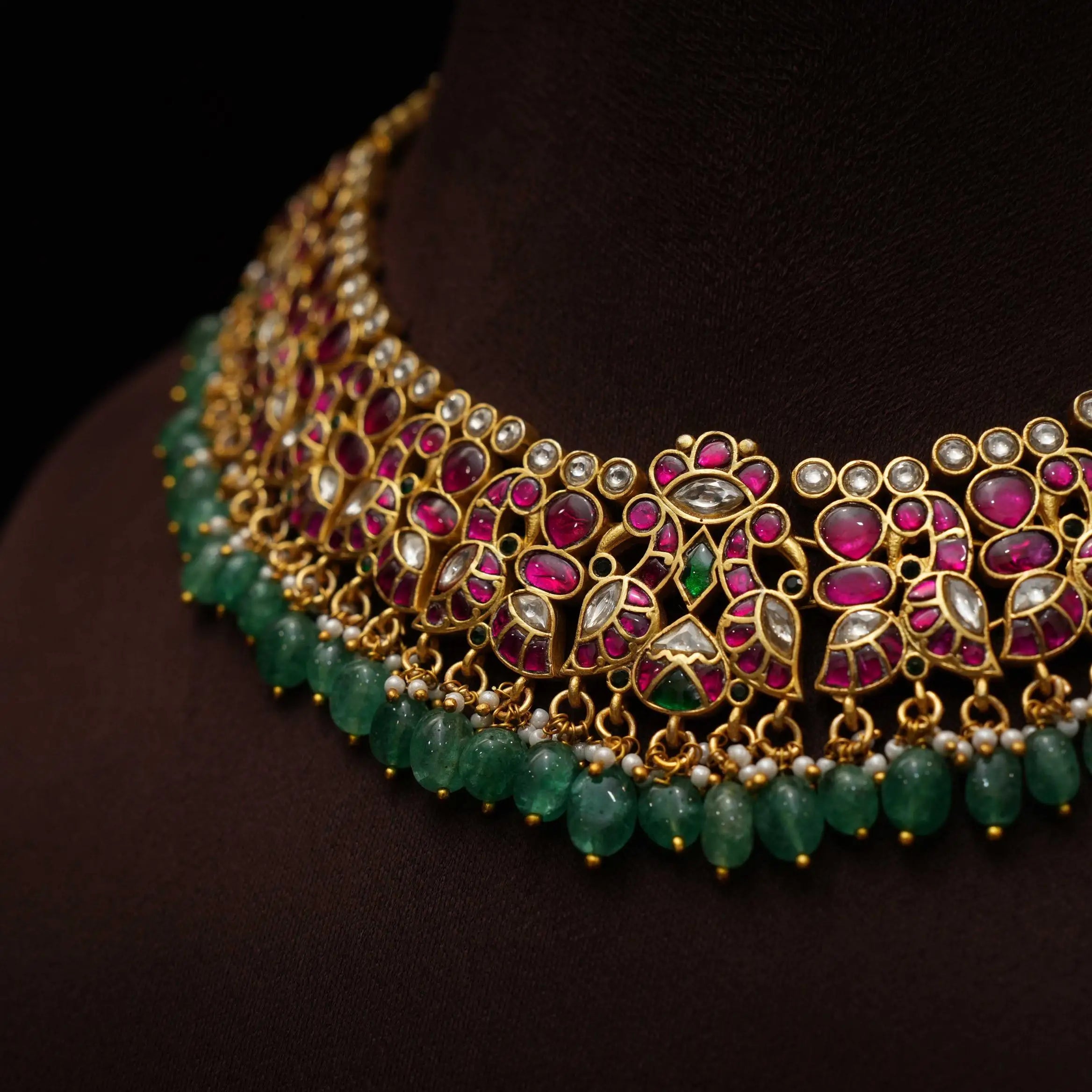 Thrithi Polki Necklace