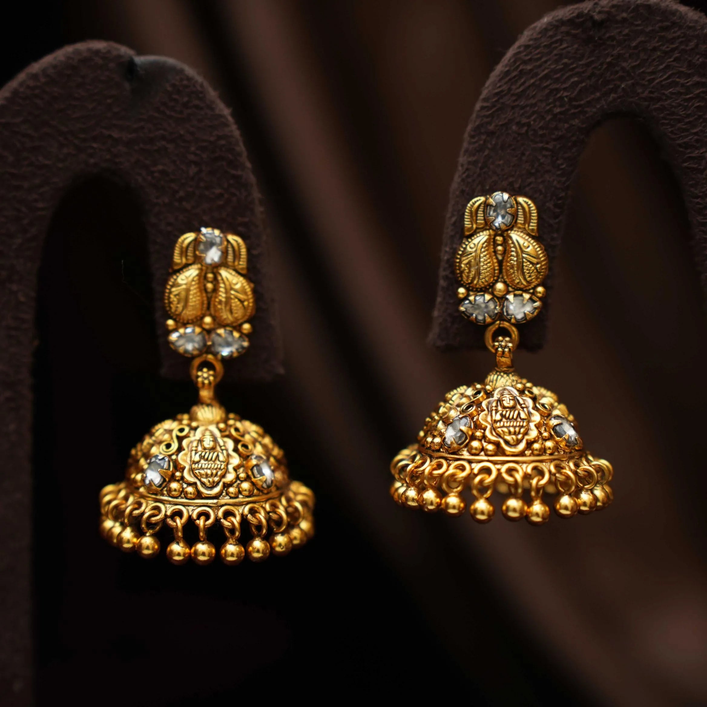 Tiana Silver Jhumka Earrings