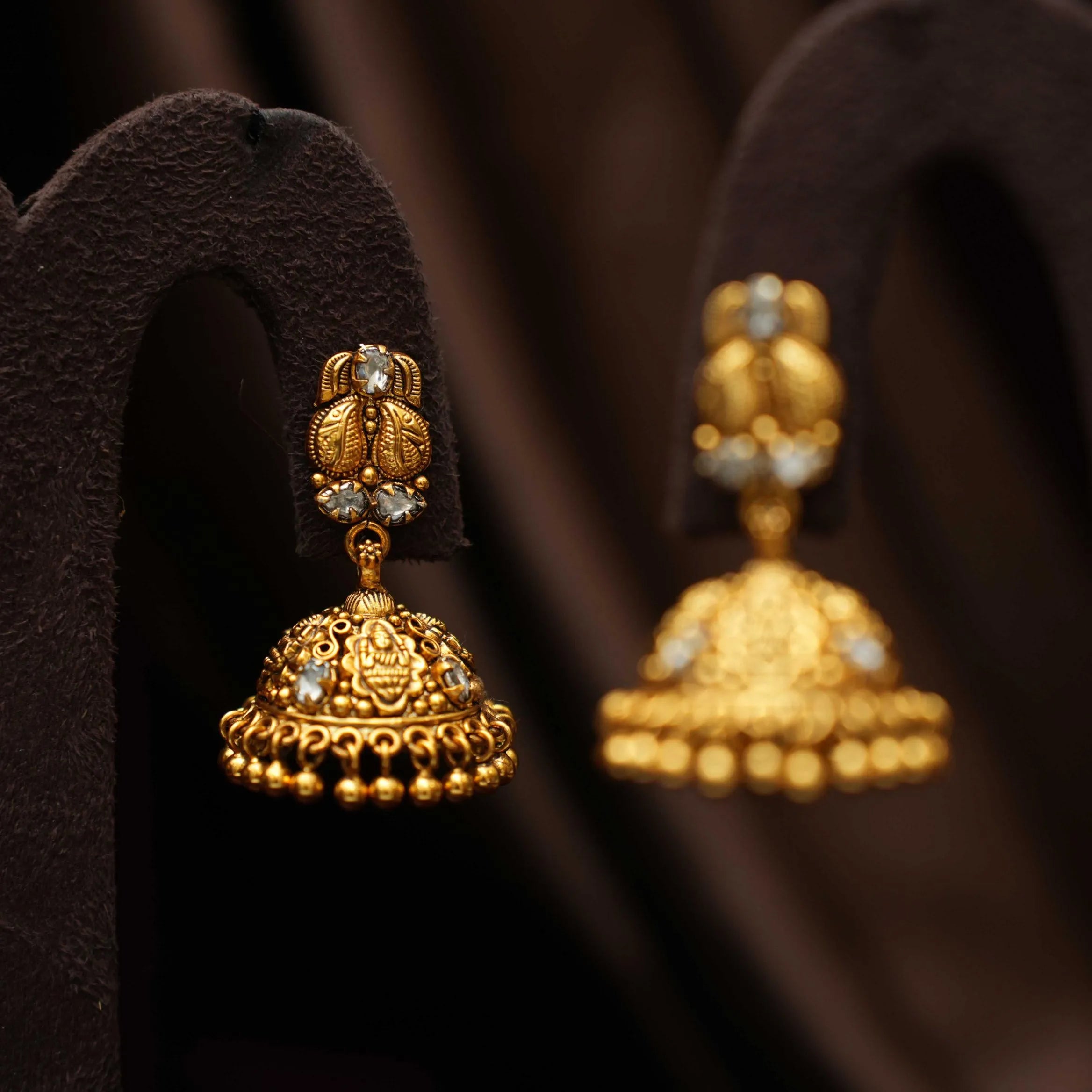 Tiana Silver Jhumka Earrings