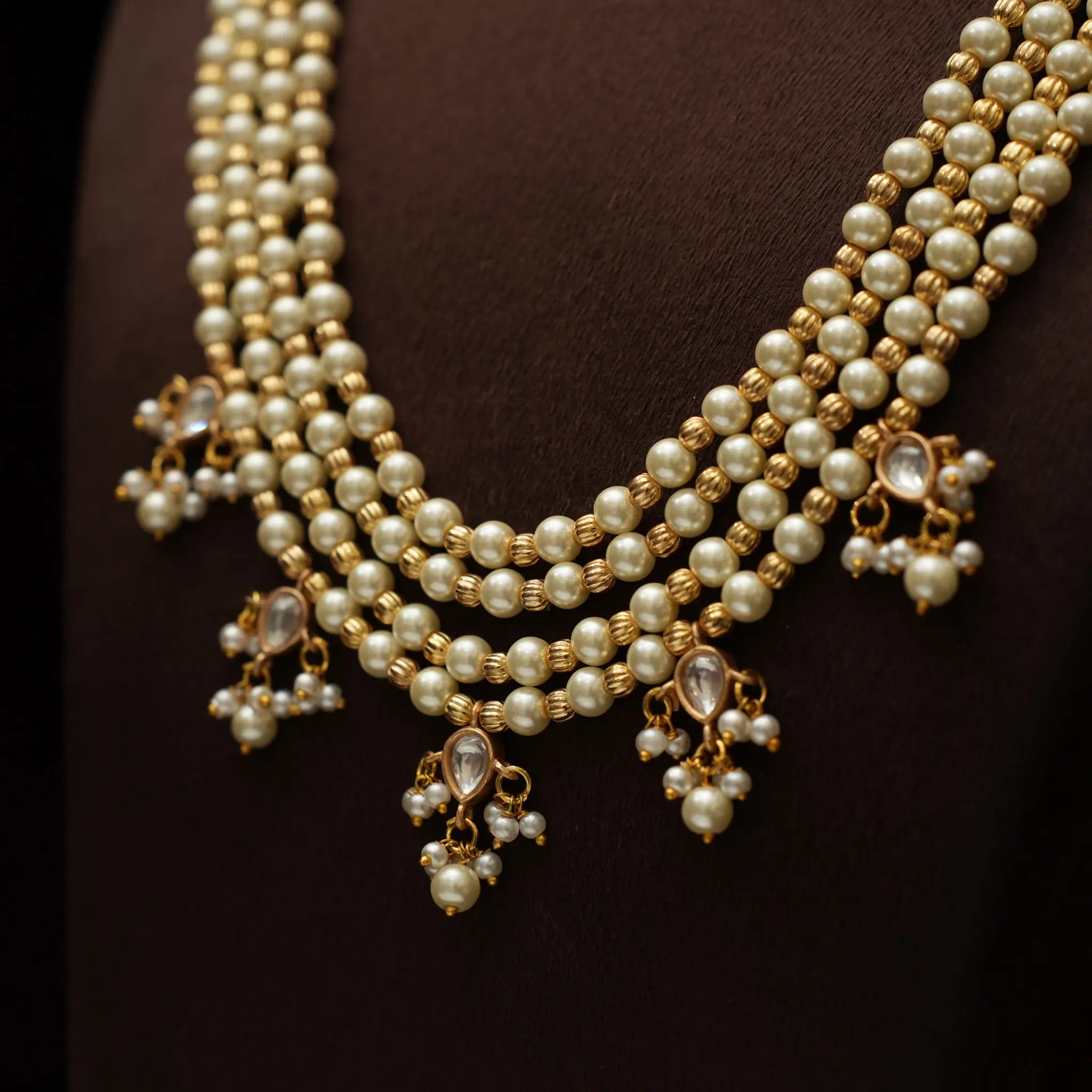 Tiffany Beaded Pearl Necklace