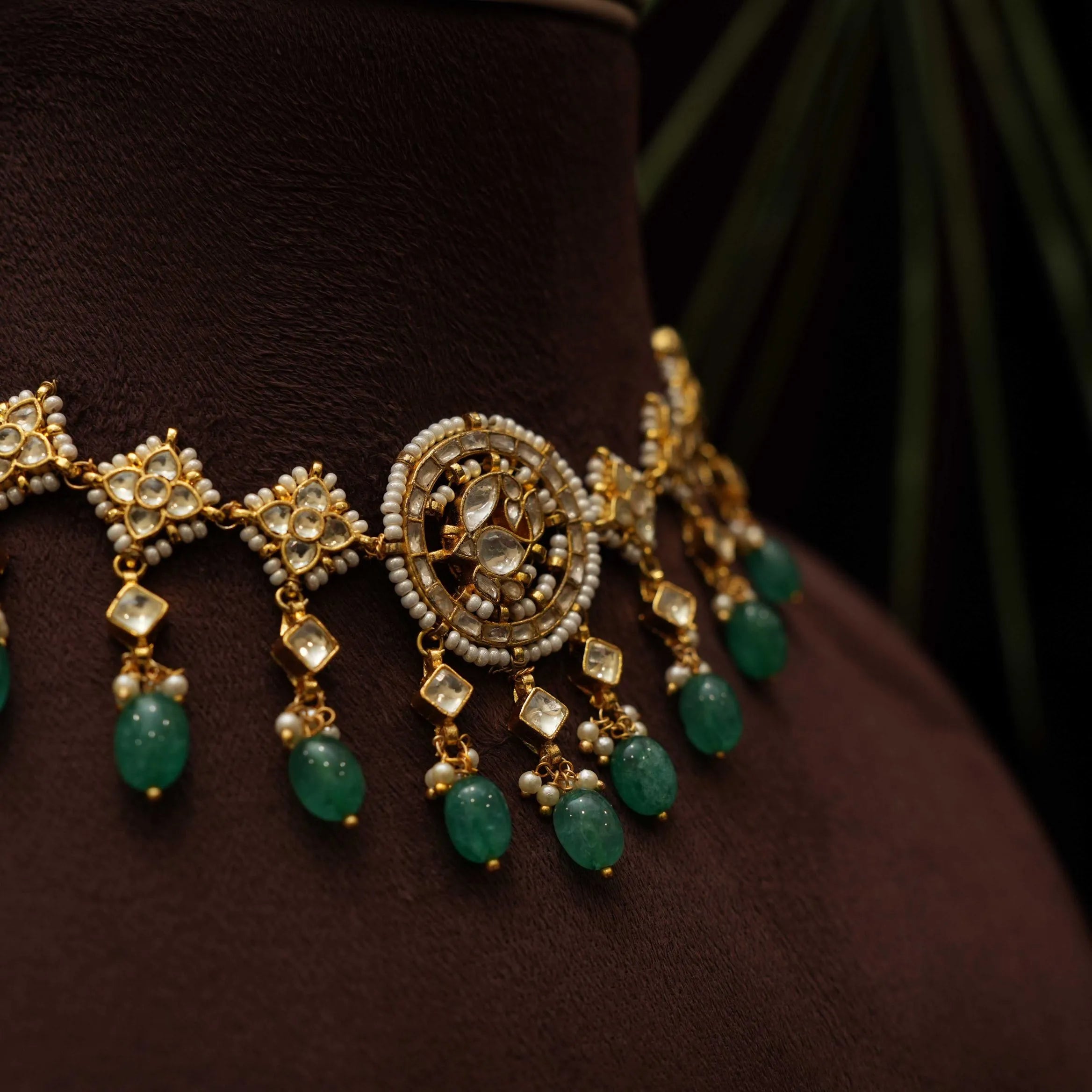 Tini Pearl Polki Necklace - Rimli Boutique