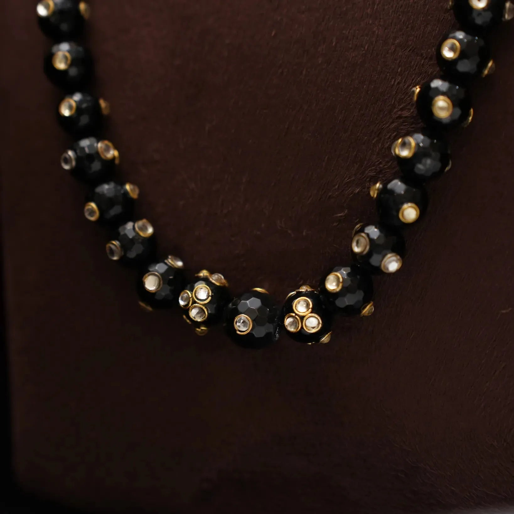 Tulsi Beaded Necklace - Black
