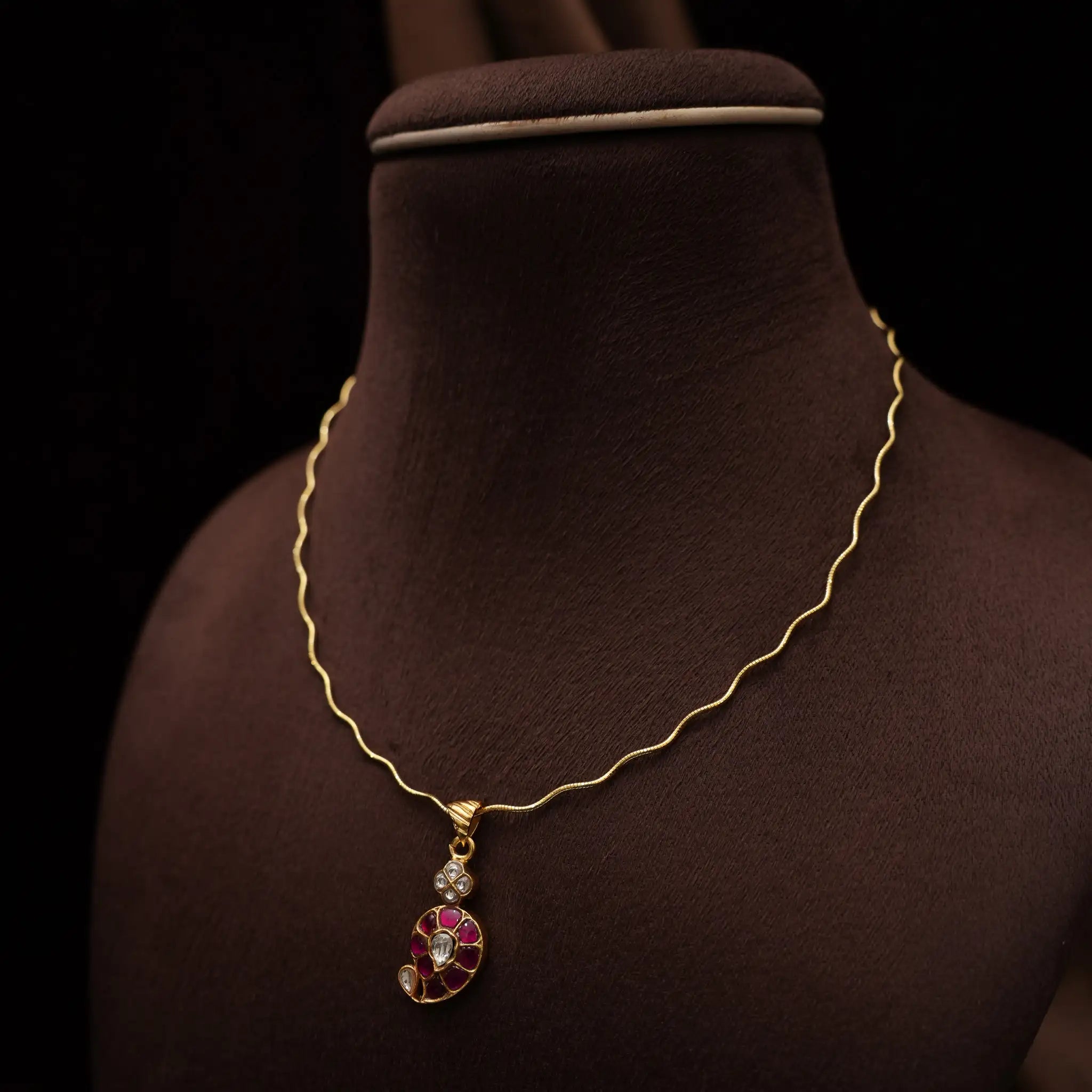 Tulsi Silver Hasli Necklace