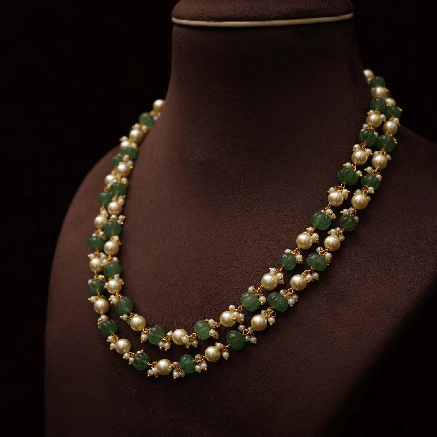 Ukti Beaded Necklace - Green - Rimli Boutique