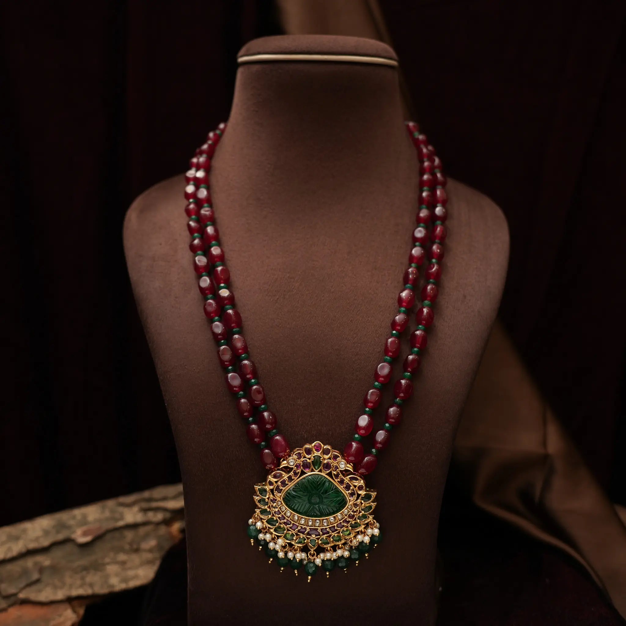 Unnati Beaded Polki Necklace