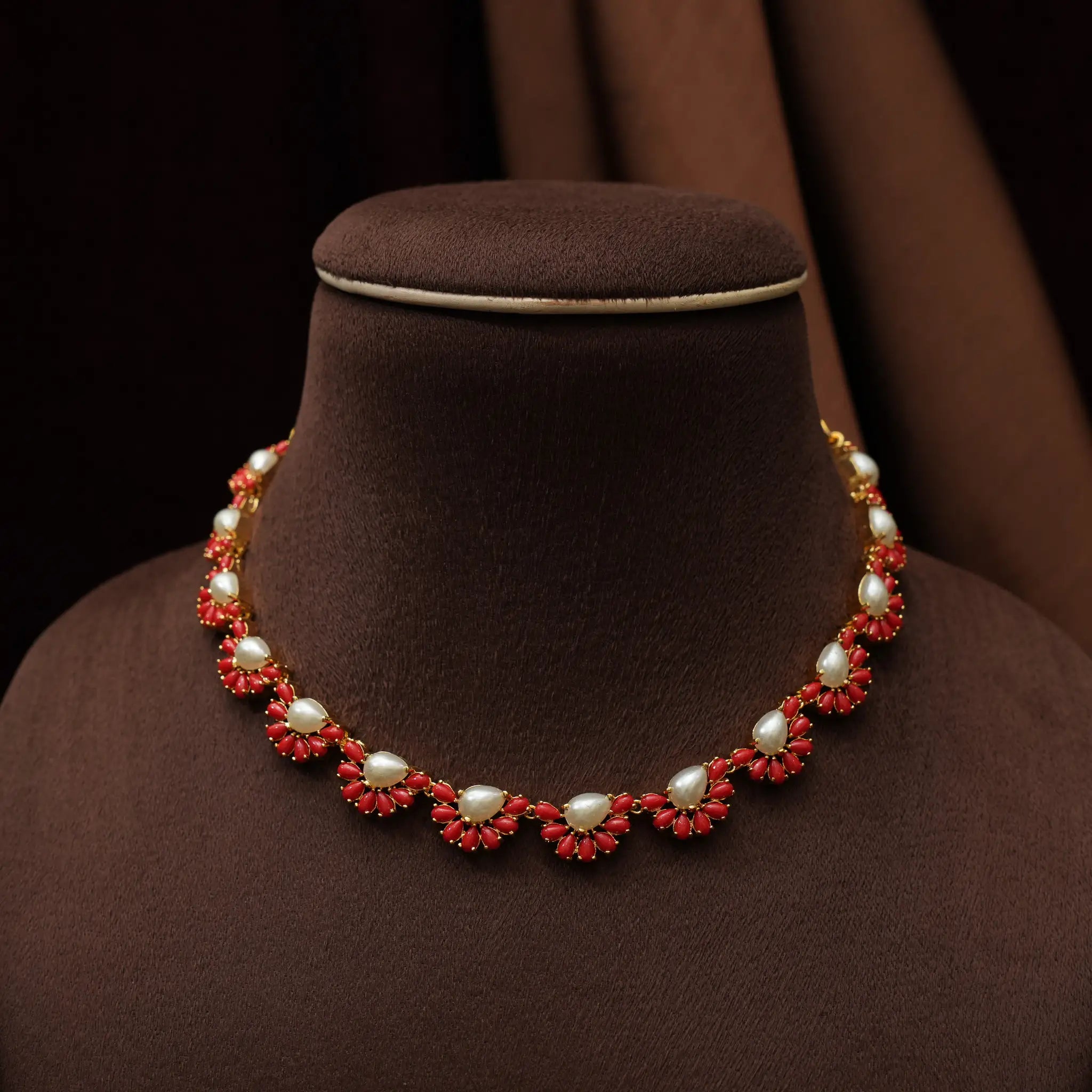 Usha Coral Antique Choker