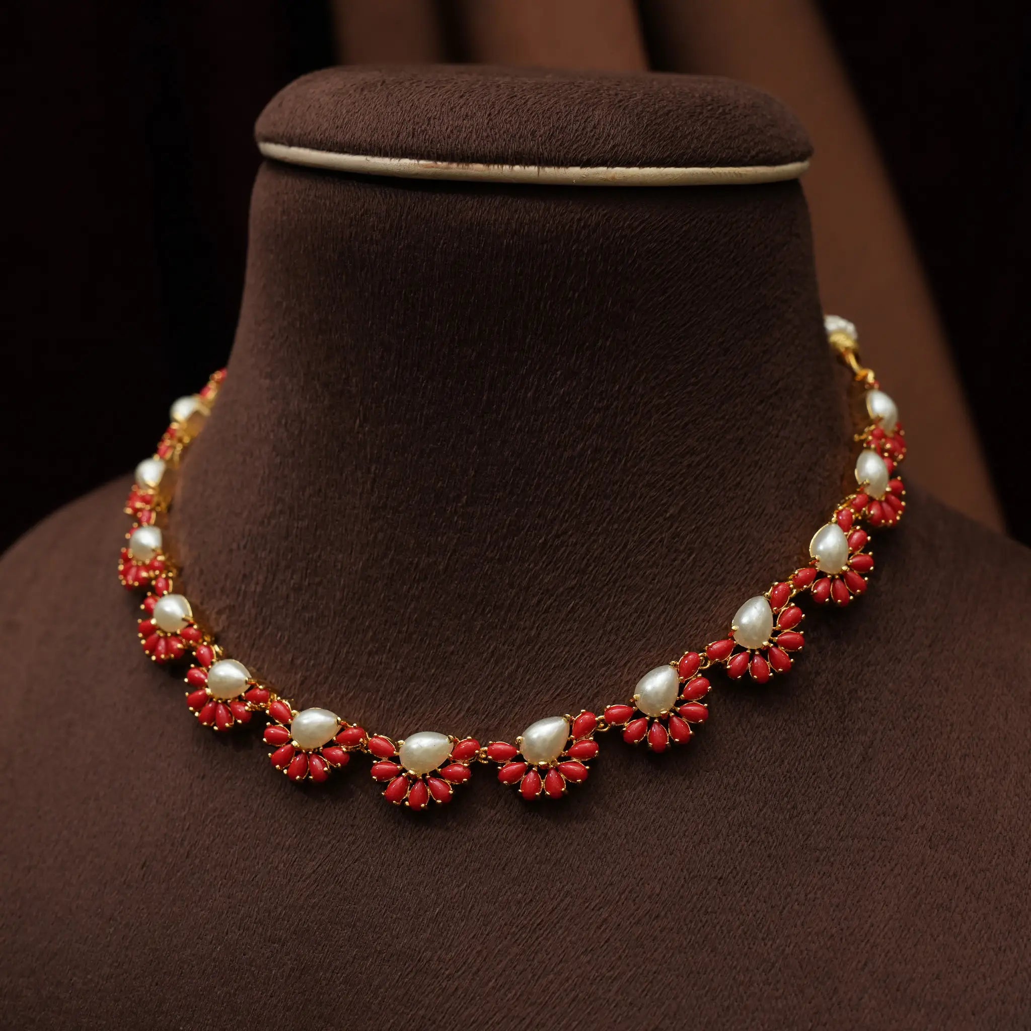Usha Coral Antique Choker